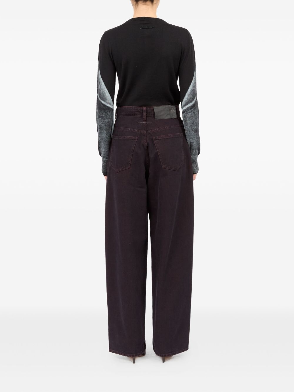 single-stitch logo jeans - 4