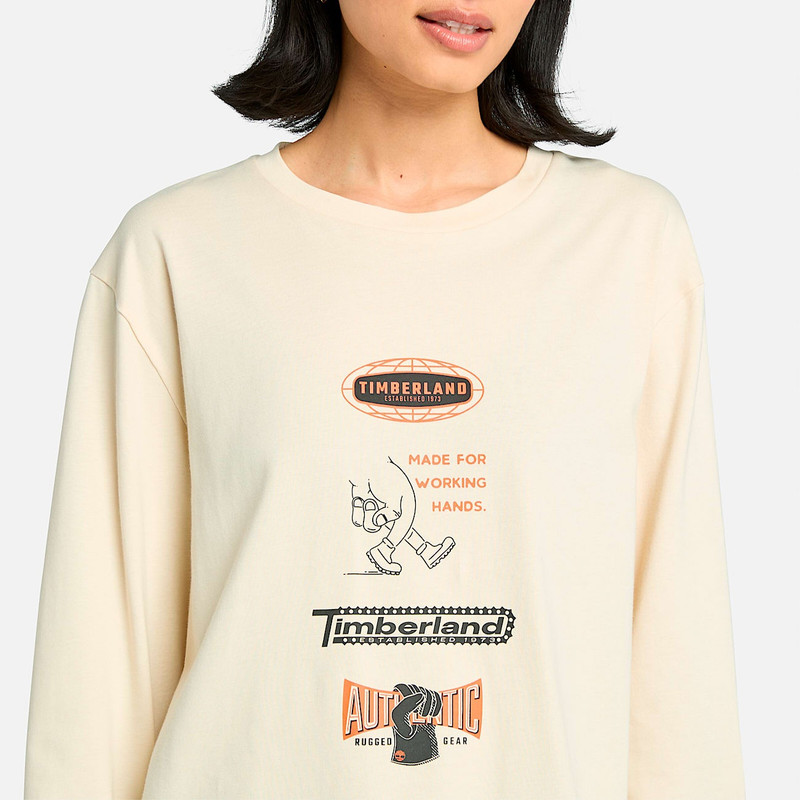 Long Sleeve "Made For Working" Graphic T-Shirt 6