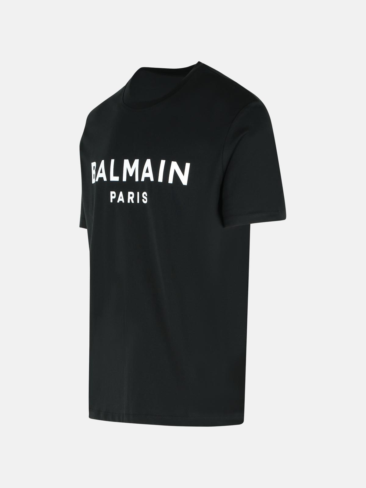 BLACK COTTON T-SHIRT - 2