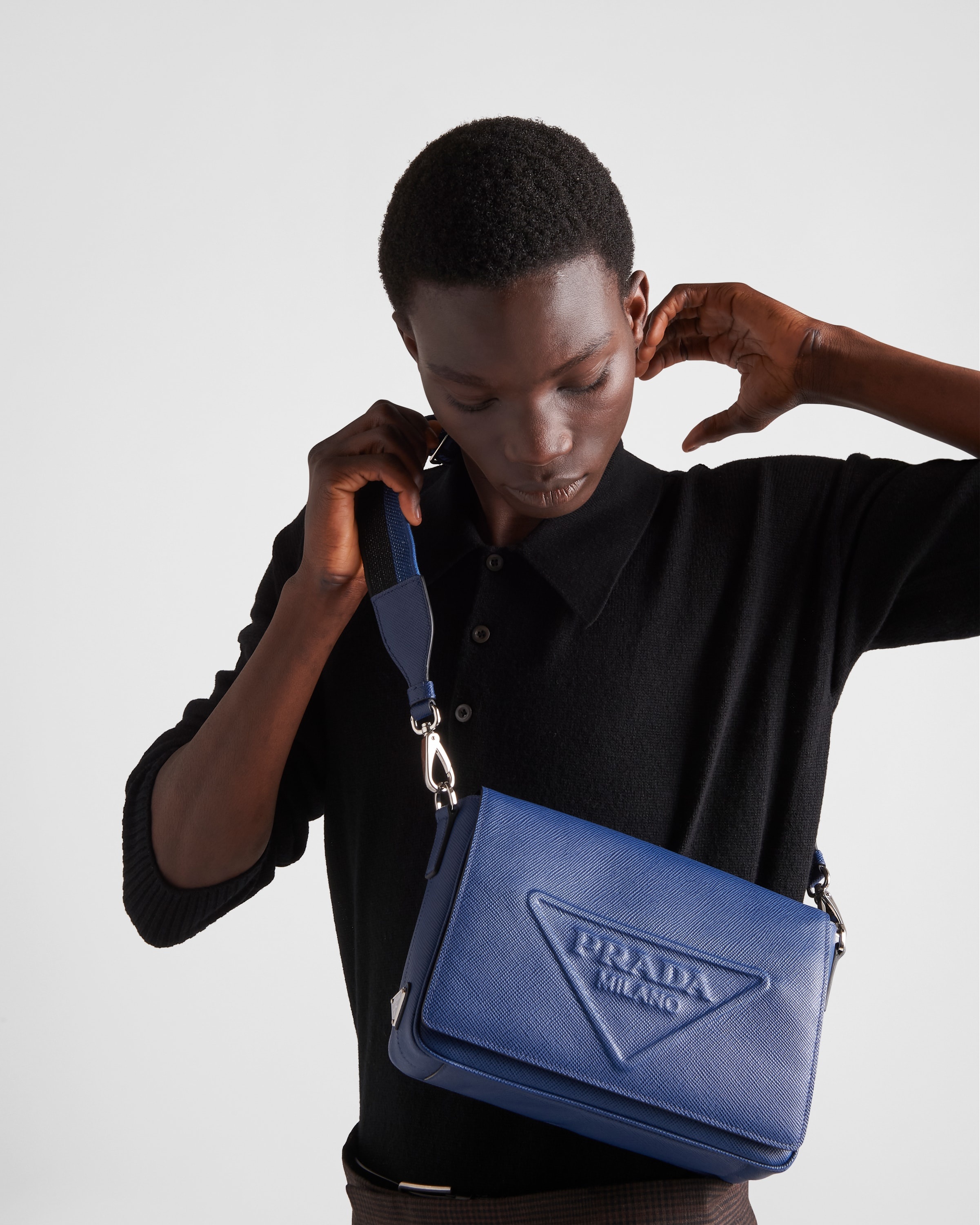 Saffiano leather shoulder bag - 2