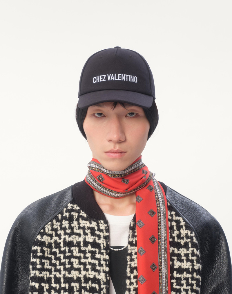 Valentino CHEZ VALENTINO COTTON BASEBALL CAP WITH EMBROIDERY outlook
