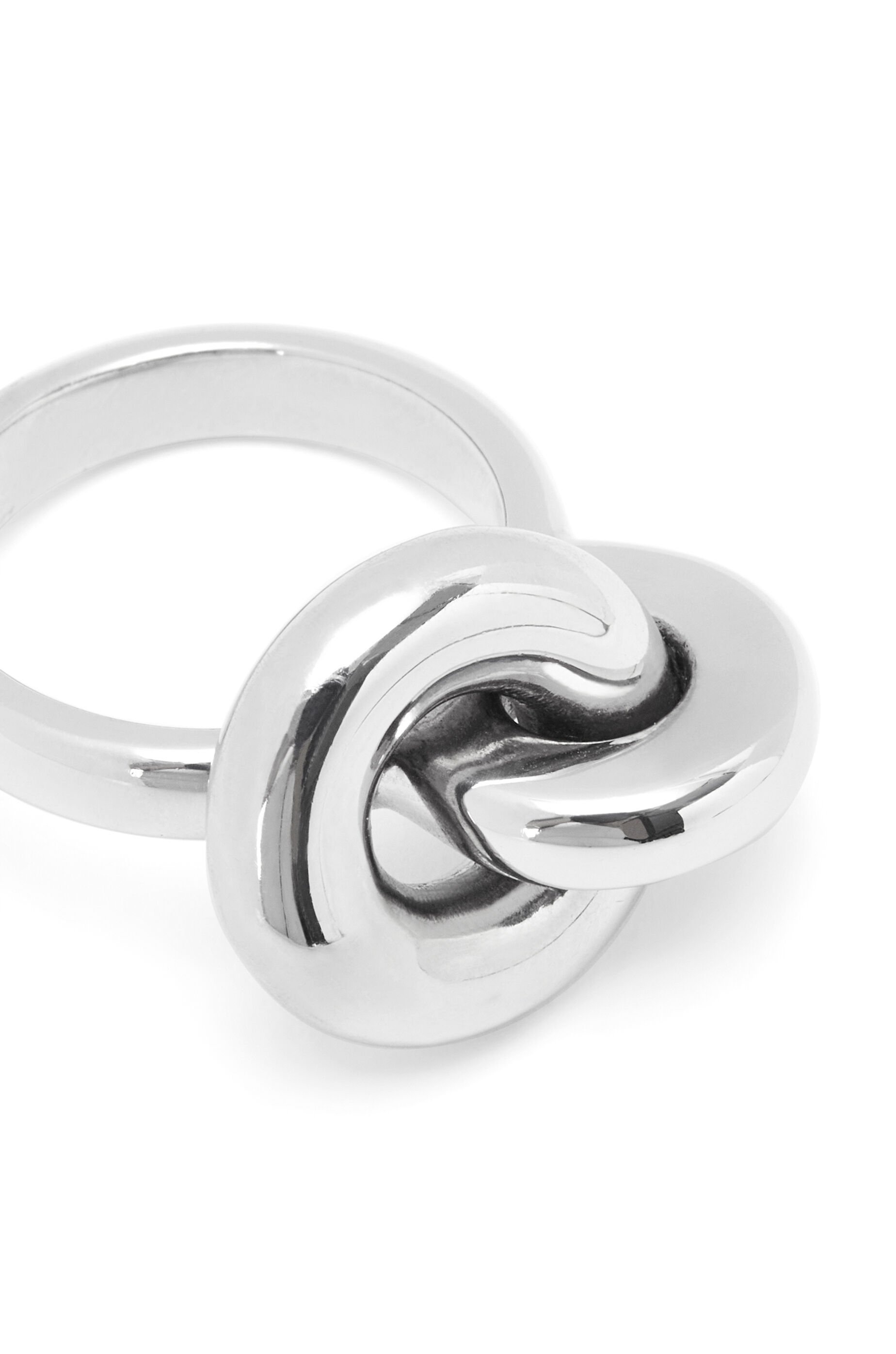 Donut link ring in sterling silver - 5