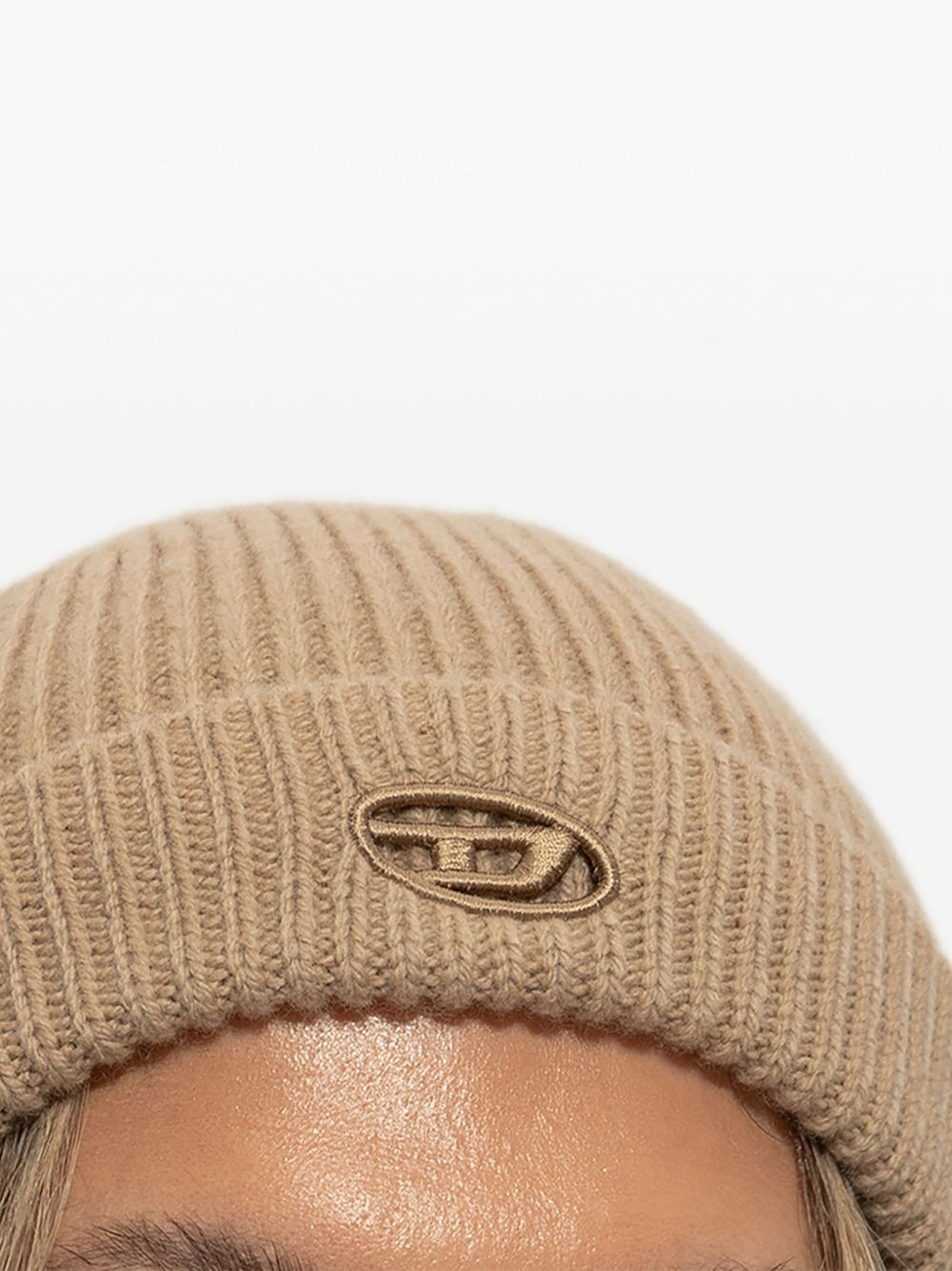 logo-plaque ribbed beanie - 4