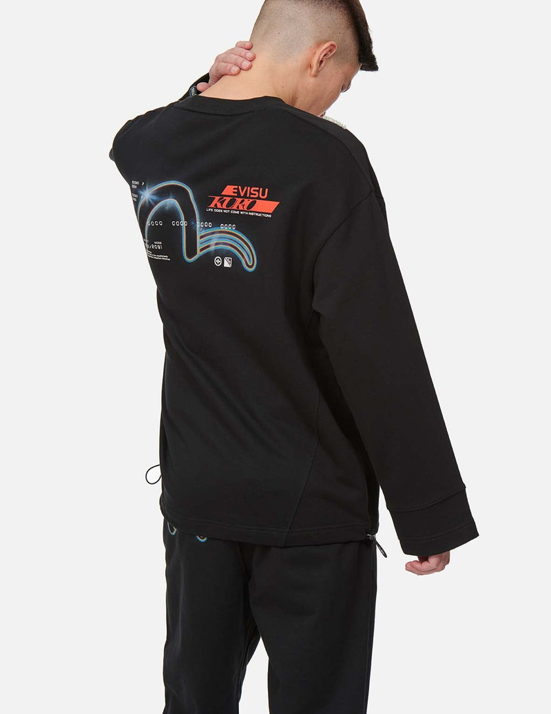 Eclipse Seagull Print Oversize Sweatshirt 4