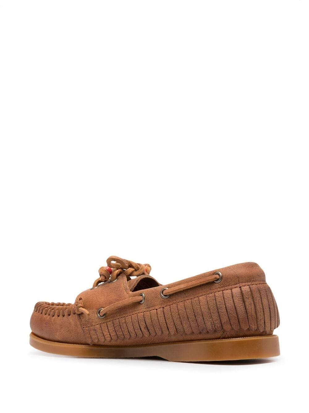 fringed beaded boat shoes - 3