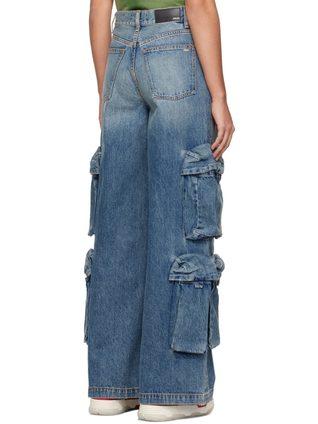 Blue Baggy Cargo Jean - 3