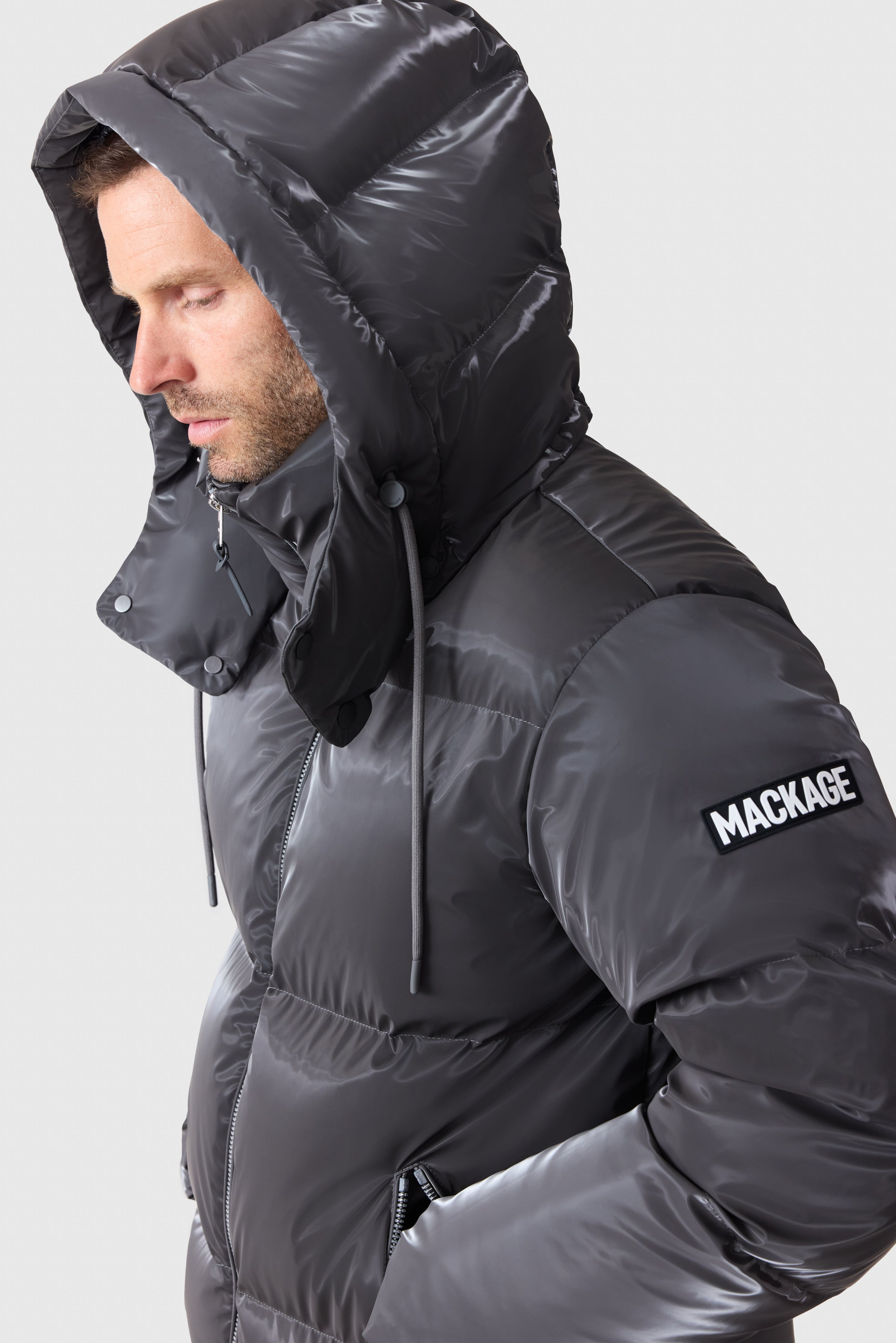 KENT-GLO High-Gloss Hooded Down Jacket - 6