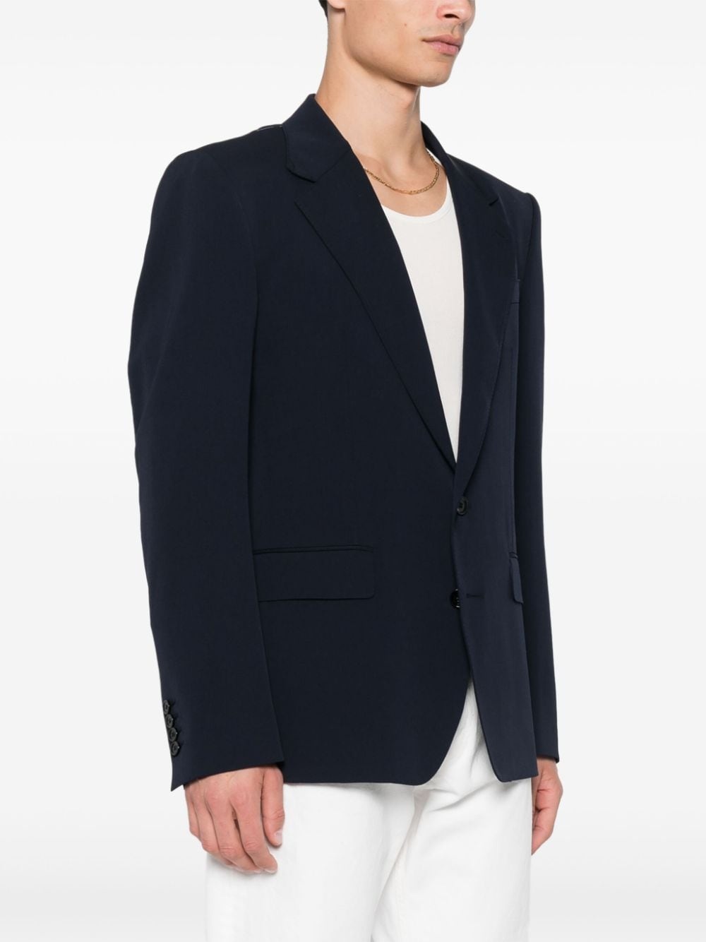 Wool single-breasted jacket - 3