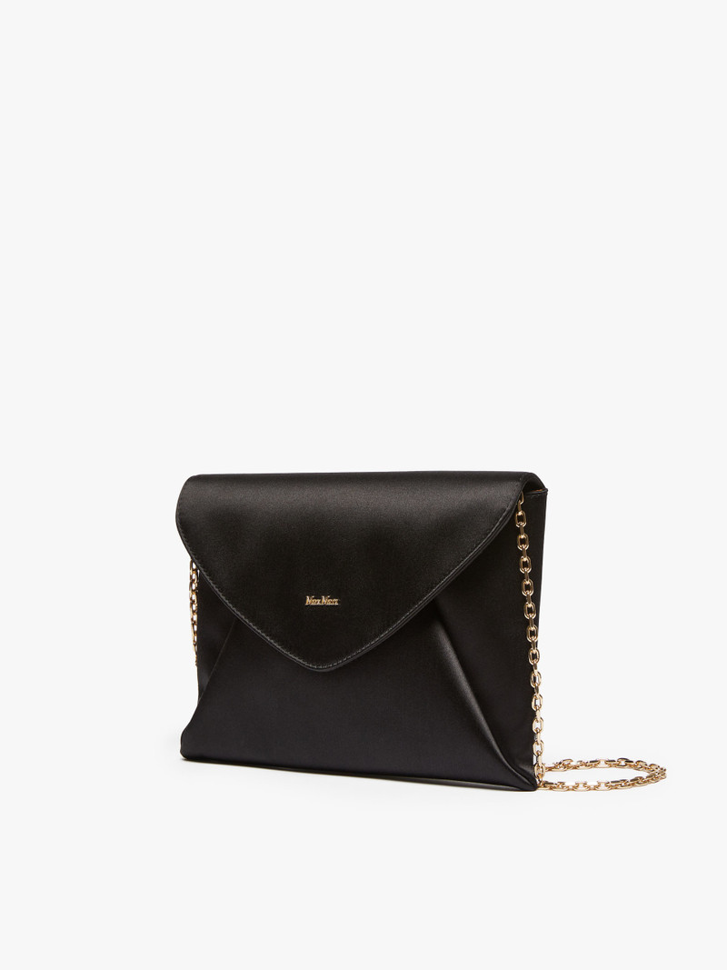 Max Mara ENVELOPE Viscose and silk satin clutch bag outlook
