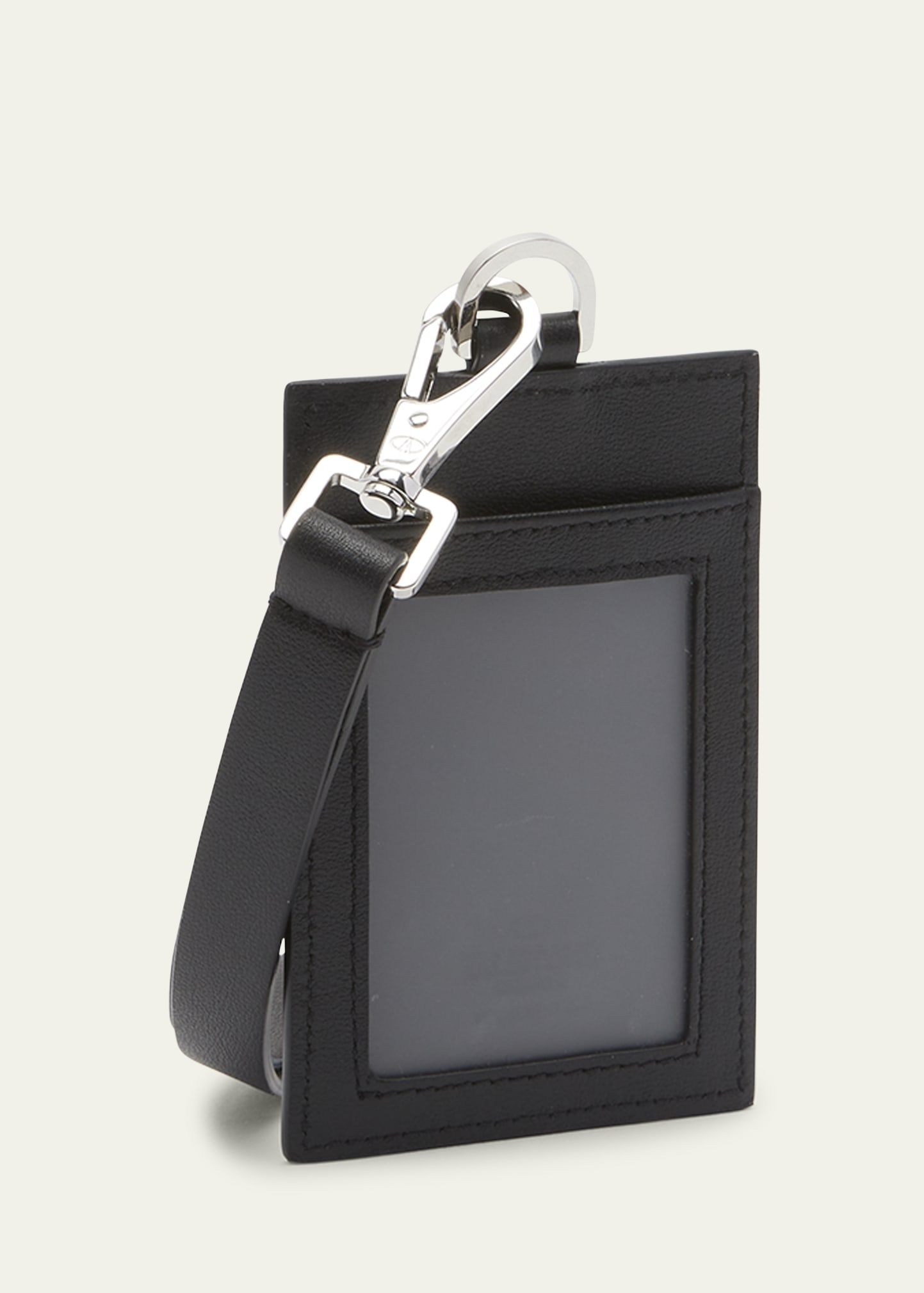 Men's Mini VLogo Leather Badge Holder - 3