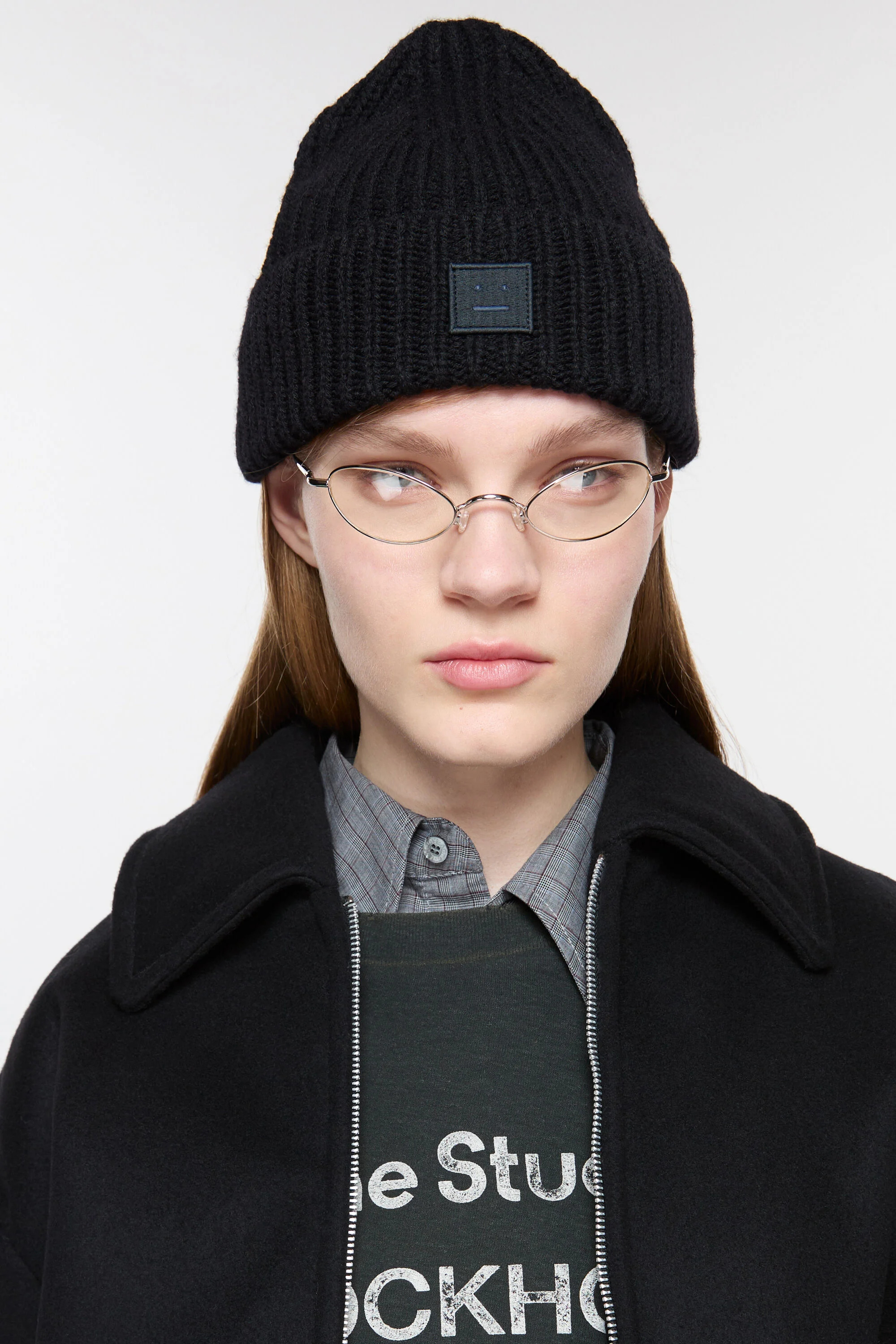 Small face logo beanie - Black - 2