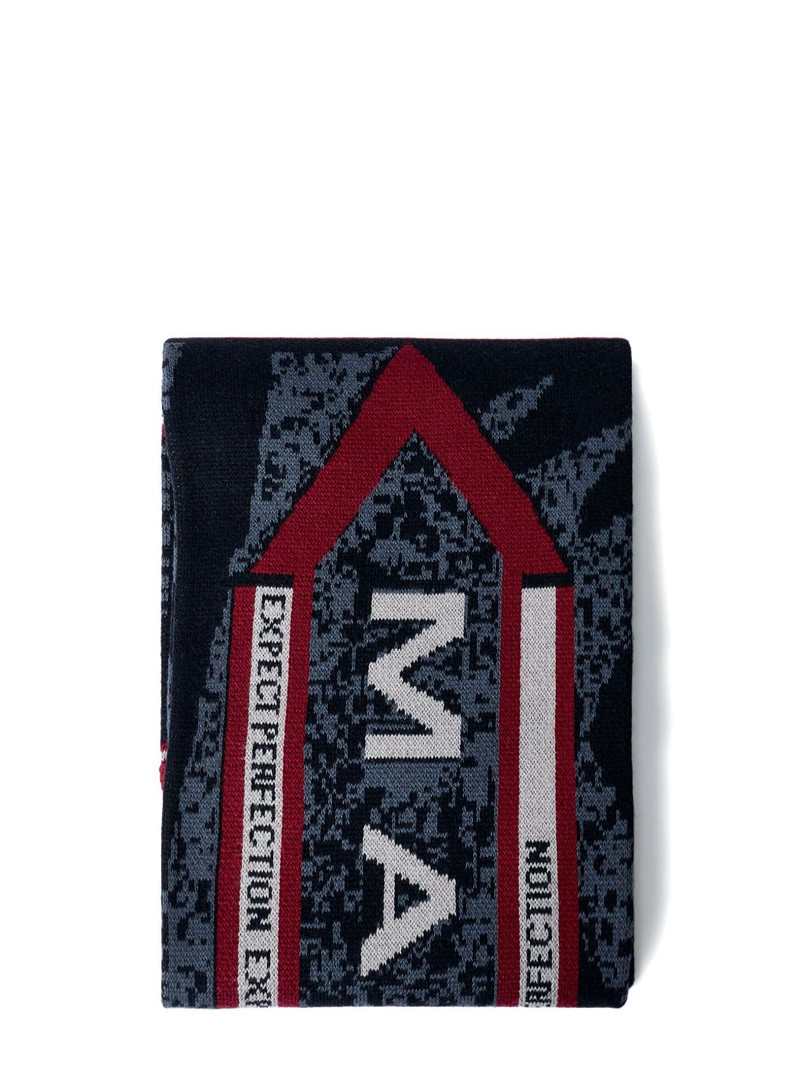 logo-motif fringed scarf 4