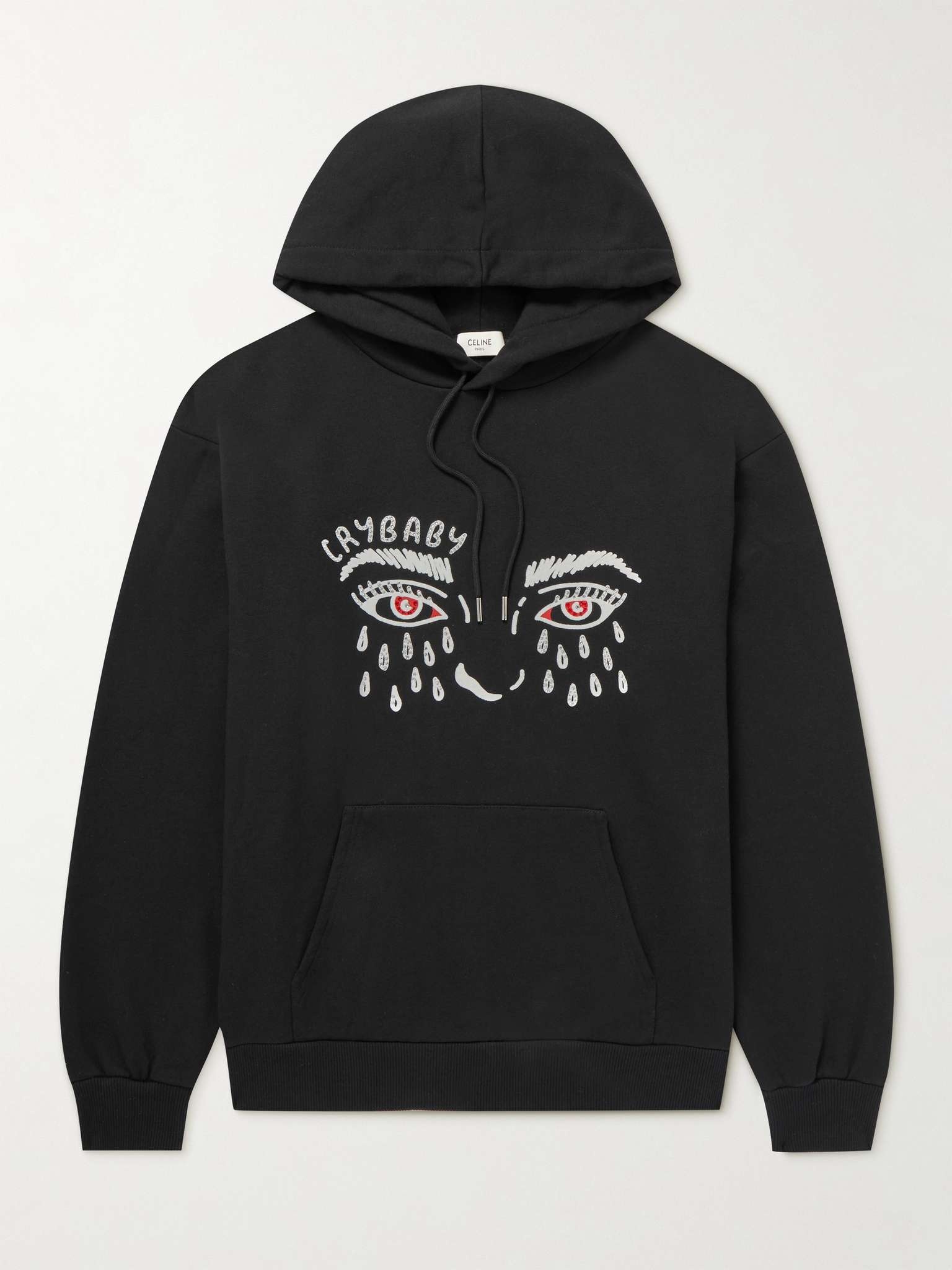 Cry Baby Oversized Embellished Cotton-Blend Jersey Hoodie - 1