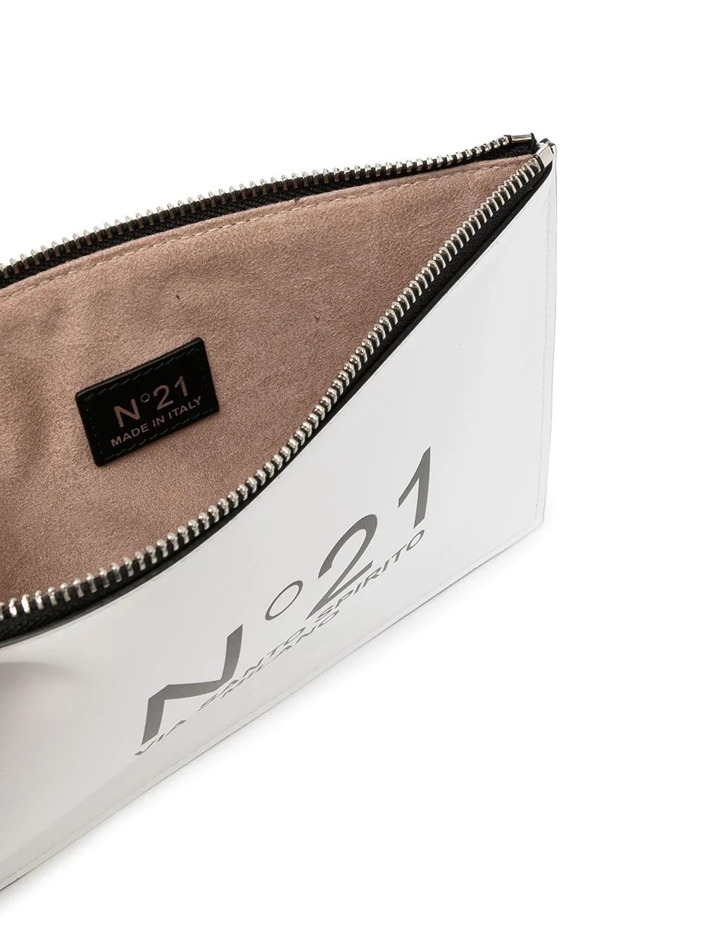 logo print rectangular clutch bag - 5