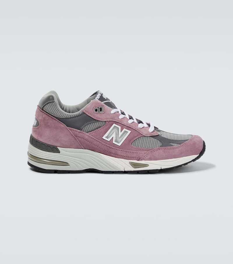Made in UK 991 suede and mesh sneakers - 1