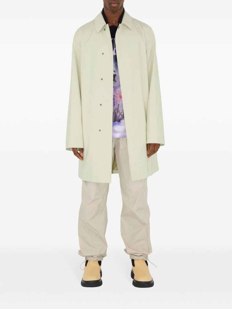 Burberry classic-collar cotton trench coat outlook