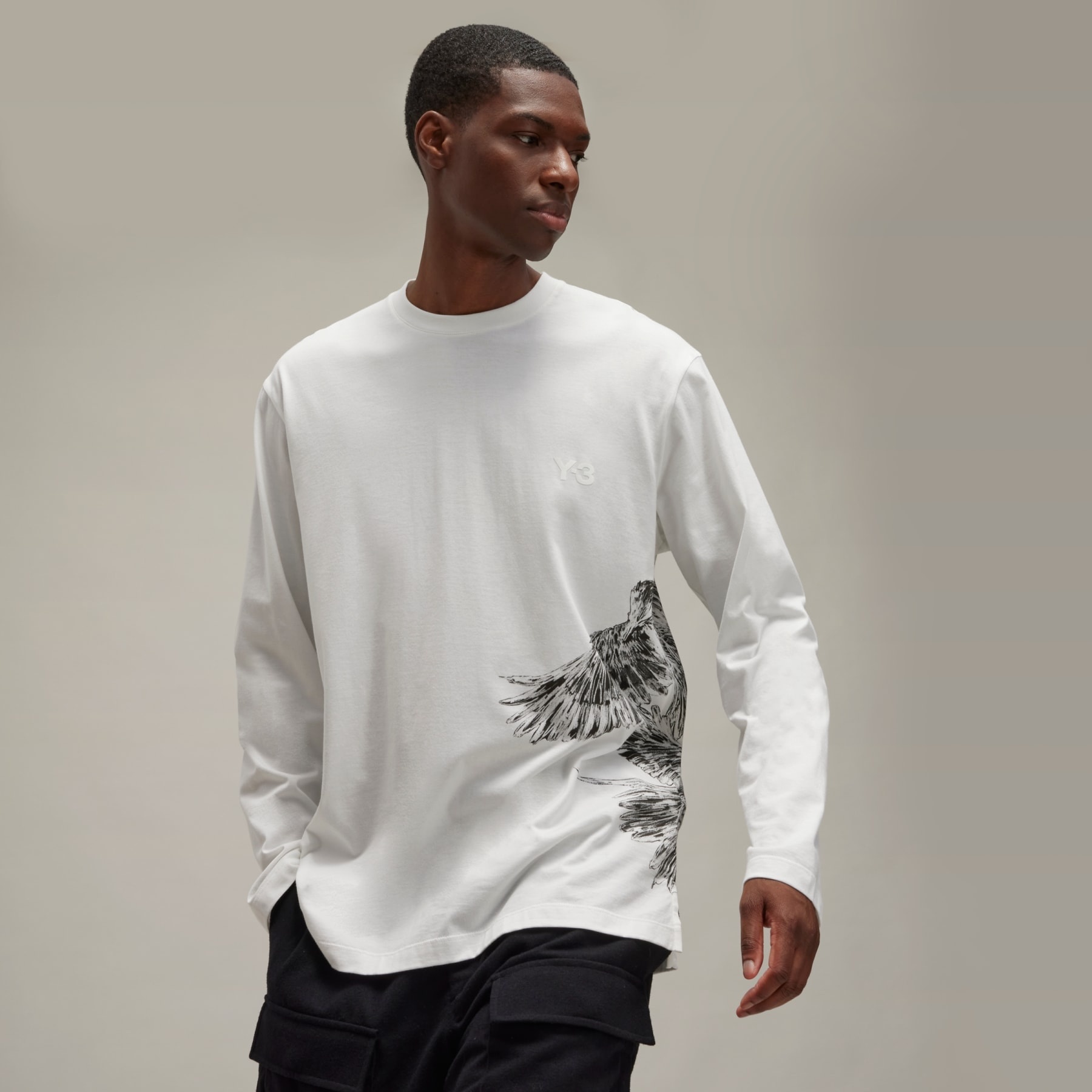 Y-3 Graphic Long Sleeve Tee - 9