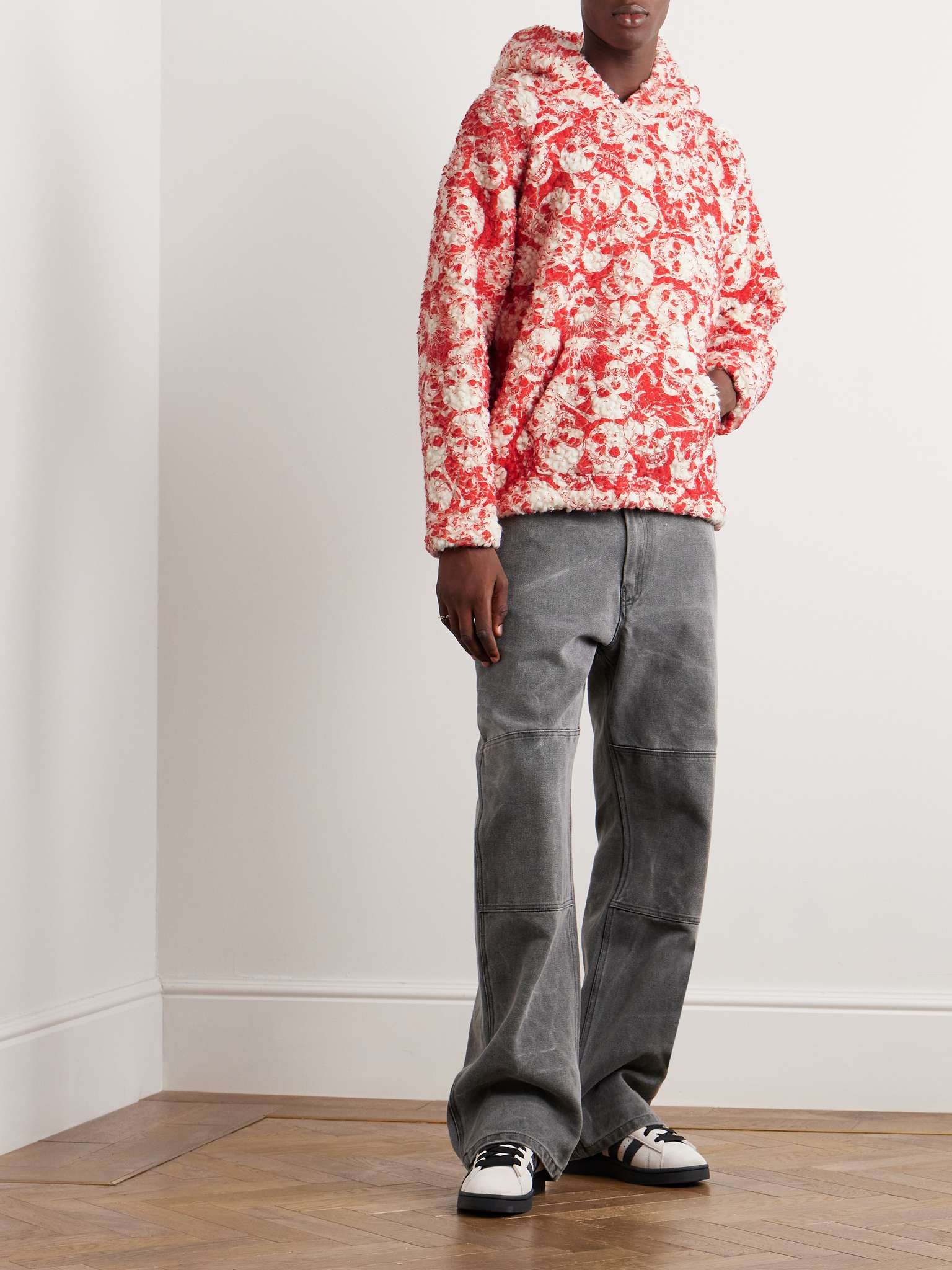 Printed Fleece Hoodie - 3