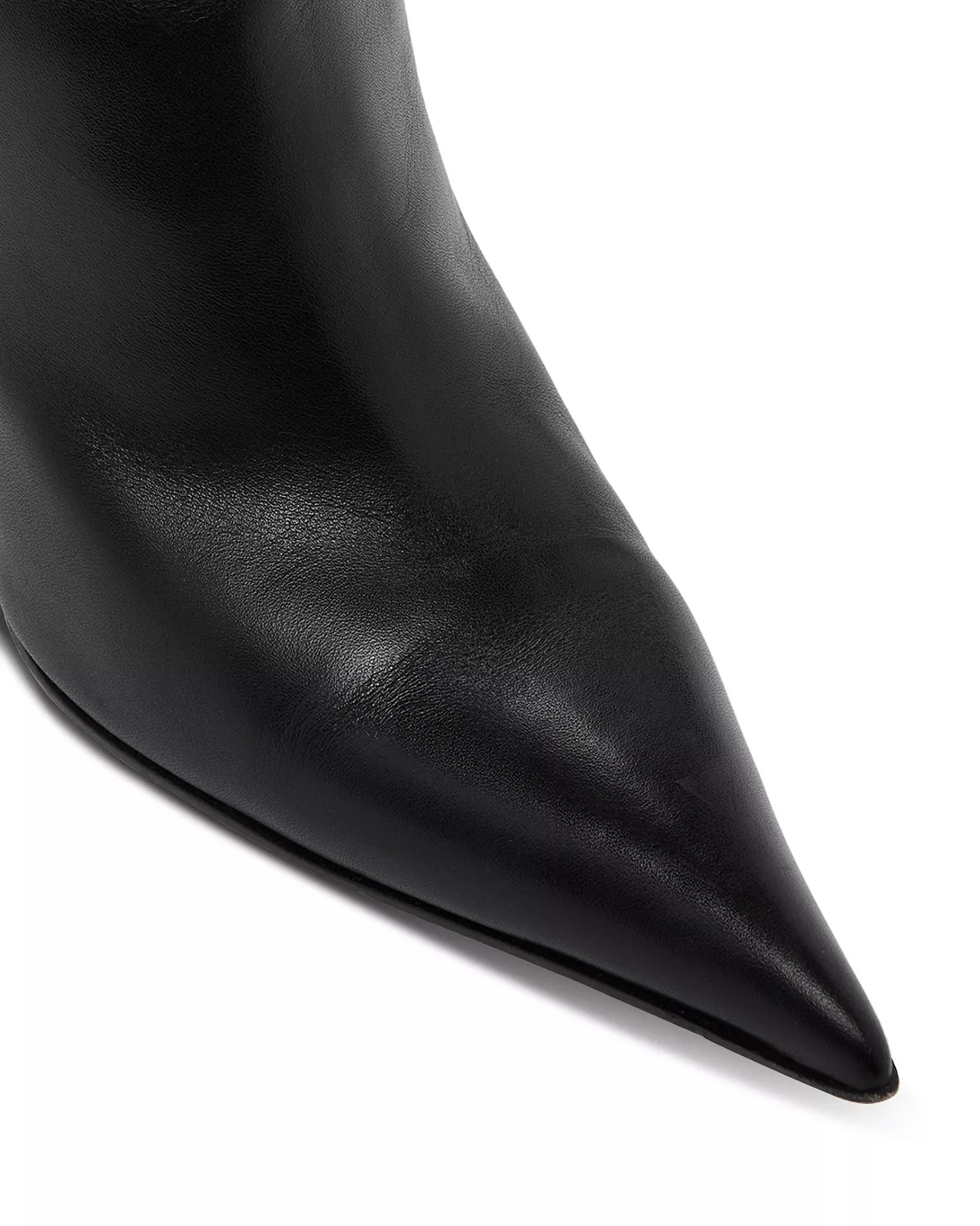 Women's Pointed Toe High Heel Leather Boots - 6
