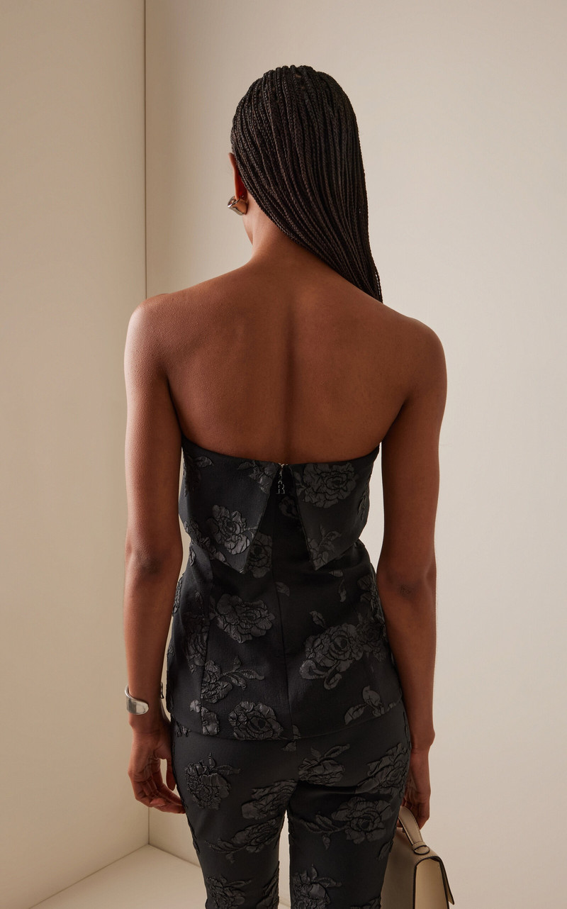 Strapless Jacquard Top black 4