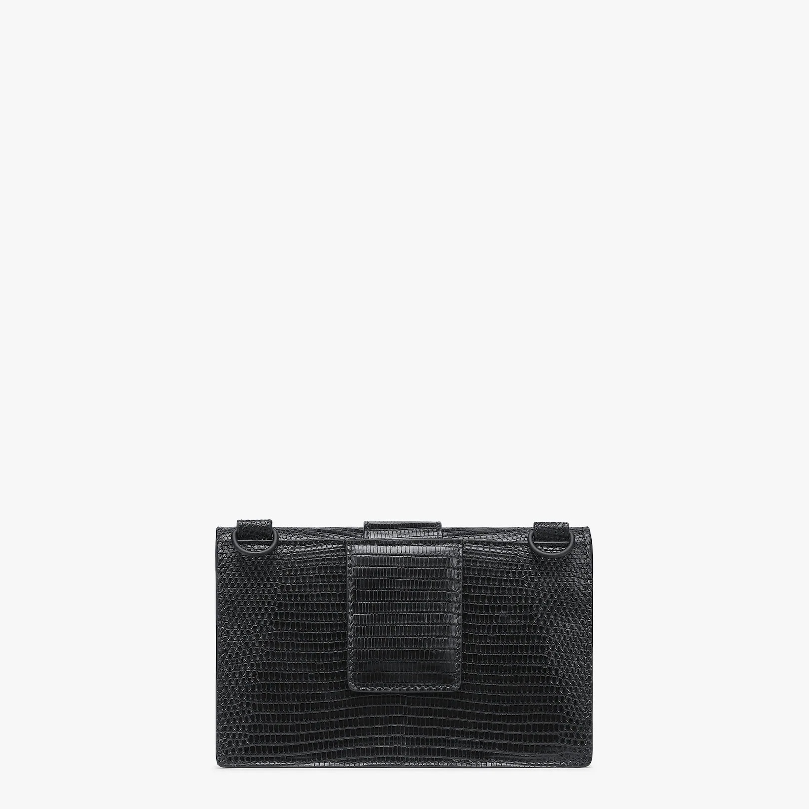 Black lizard leather bag - 3