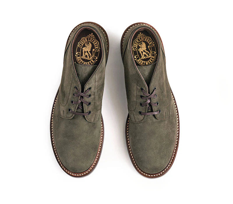 LK-022 Steadfast Chukka Boot Japanese Suede Olive - 6