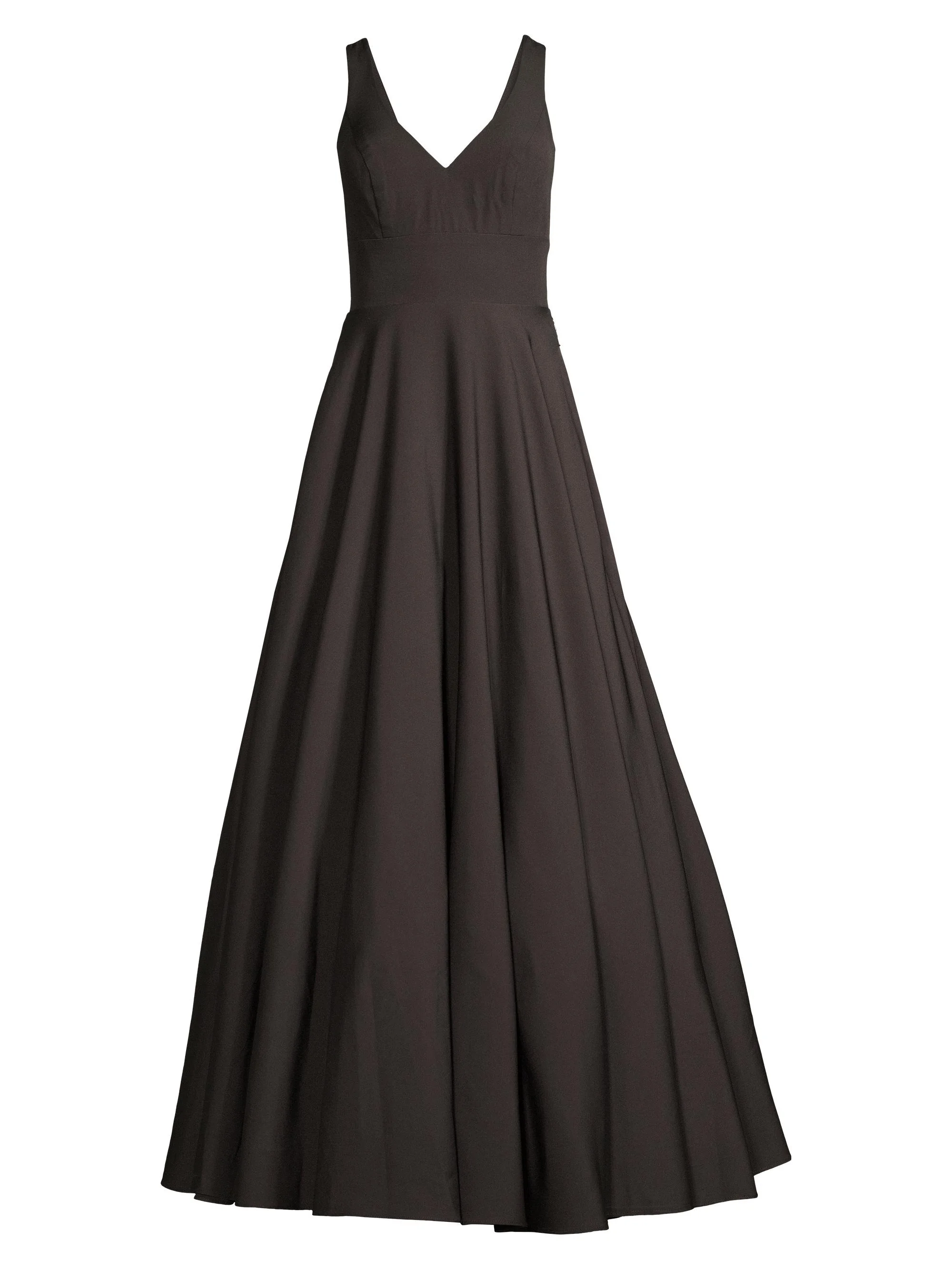 Women's Tailored V-Neck Ballgown - Black - 1