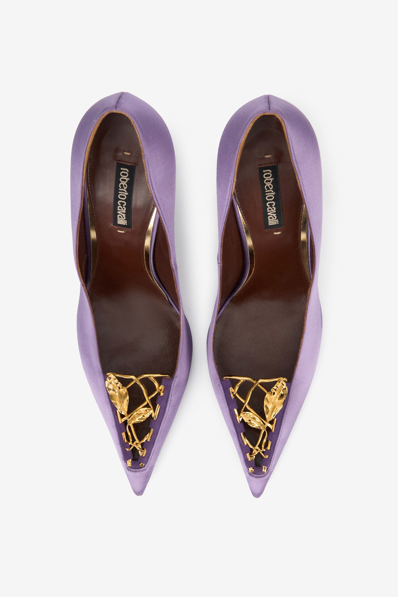 Lilac Pumps With Leaf Insert 5
