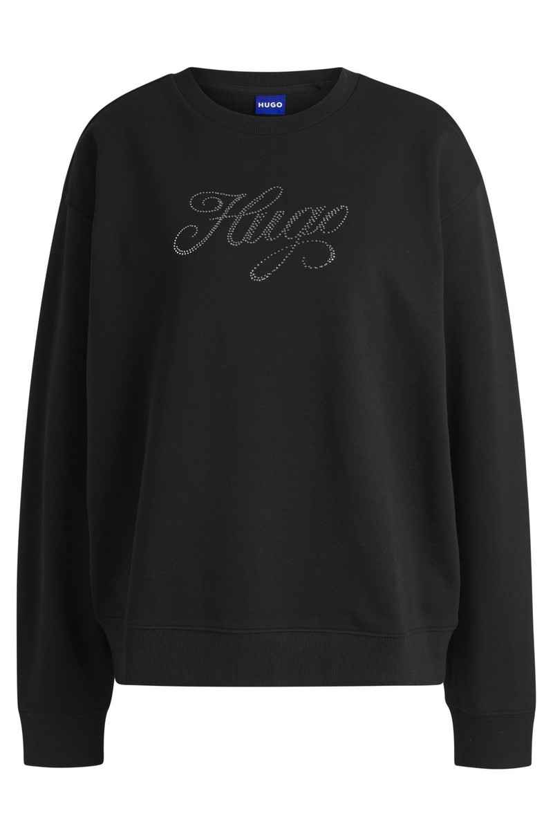 OVERSIZE-FIT SWEATSHIRT IN COTTON TERRY WITH LOGO ARTWORK 1