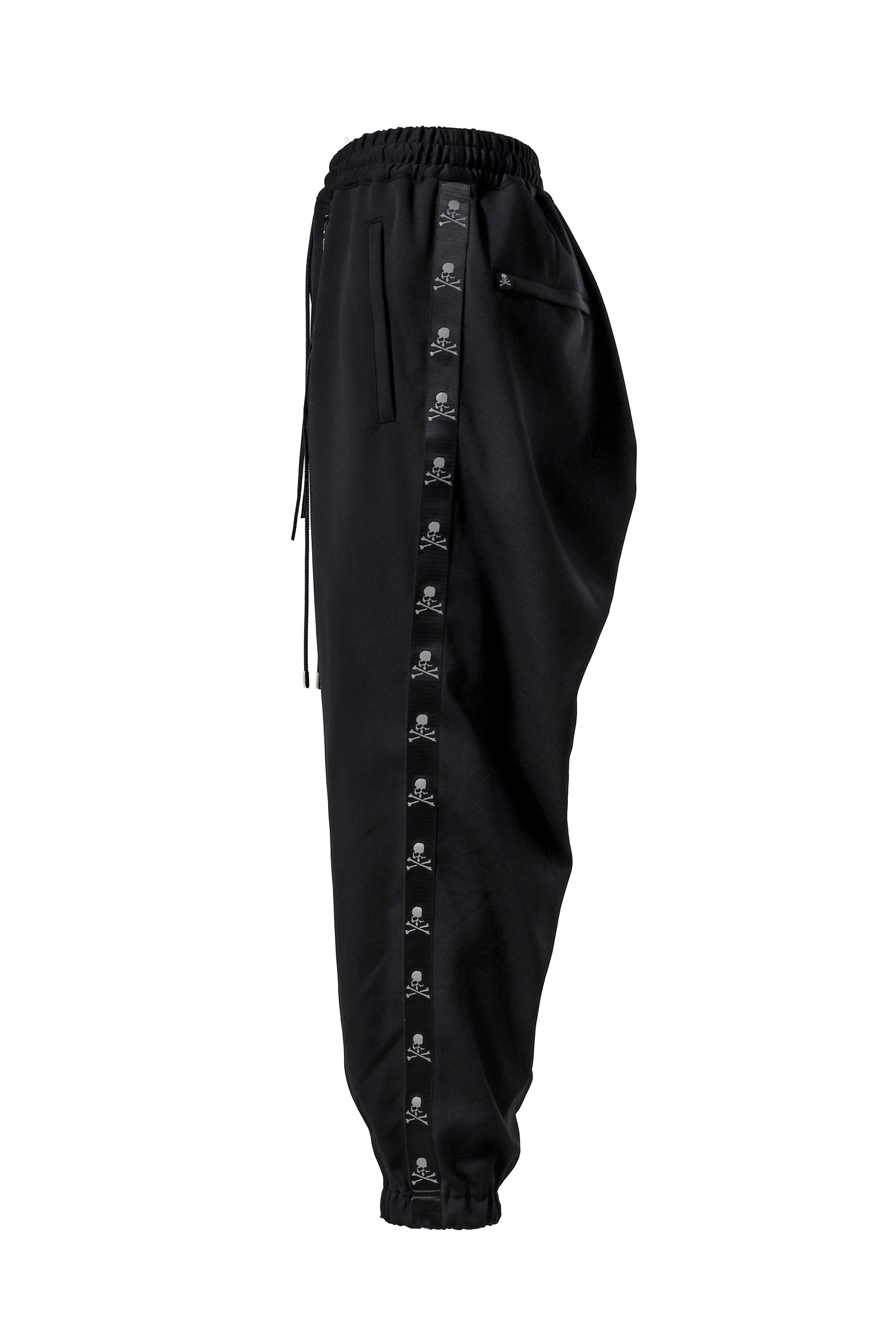 SKULL TAPE JERSEY JOGGER PANTS / BLK - 3