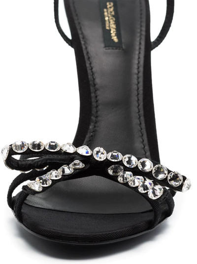 Dolce & Gabbana crystal-embellished buckle-strap sandals outlook