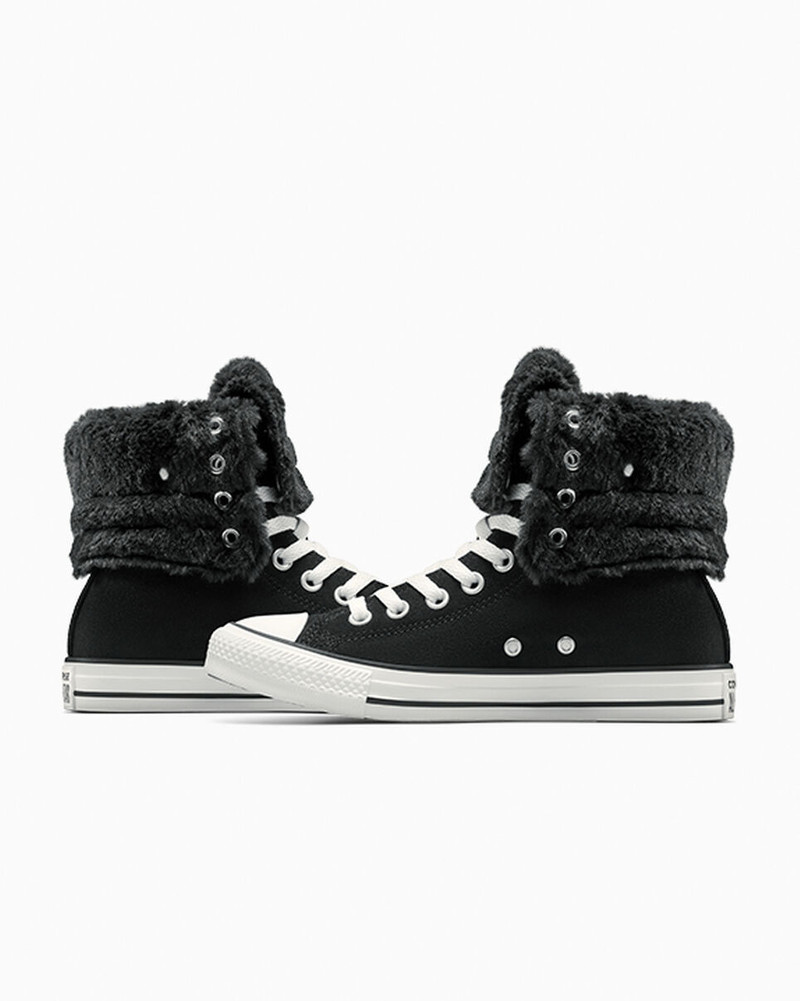 Chuck Taylor All Star Fold Over XHi Faux Fur 7
