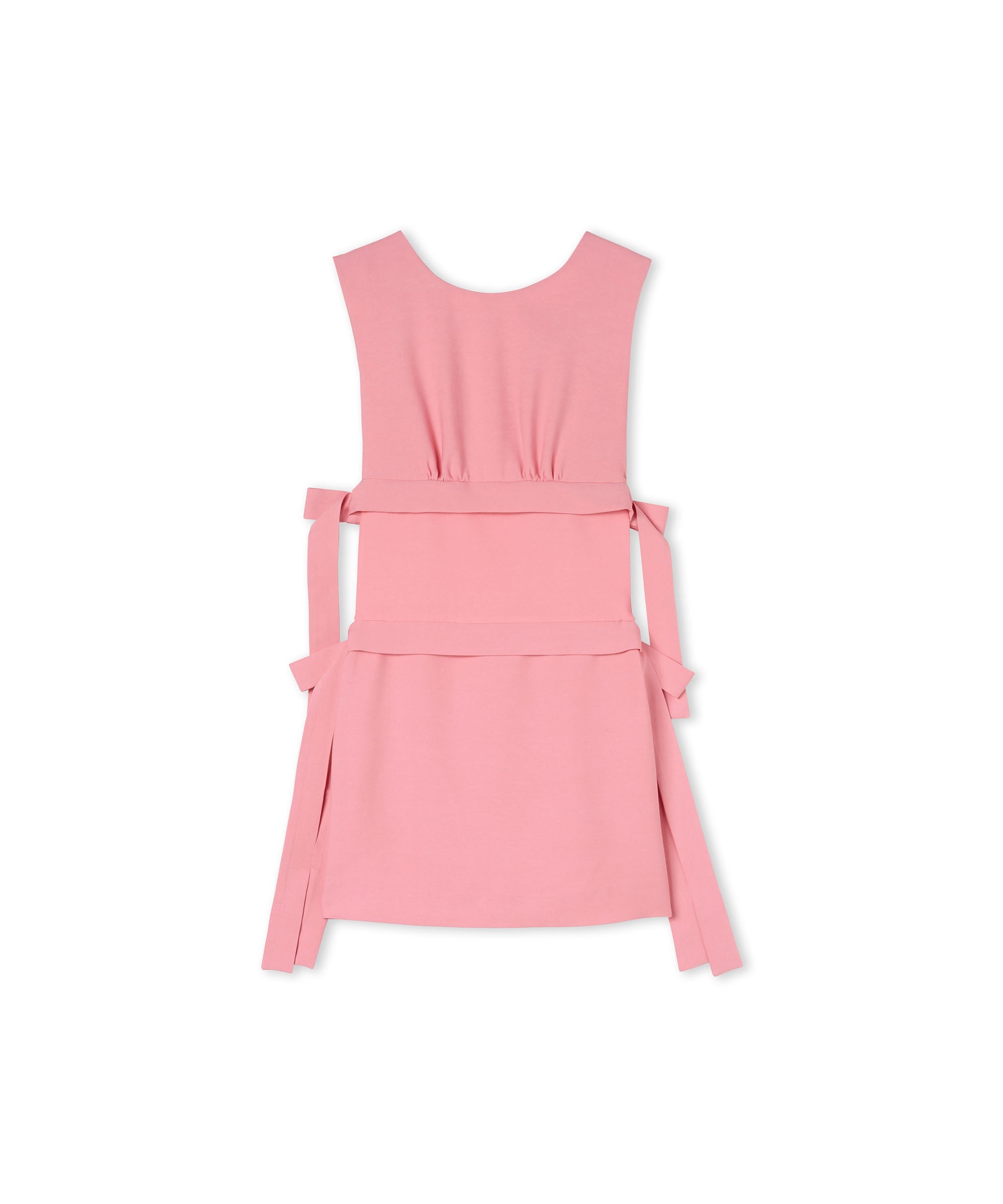 Viscose mini dress with bows - 3