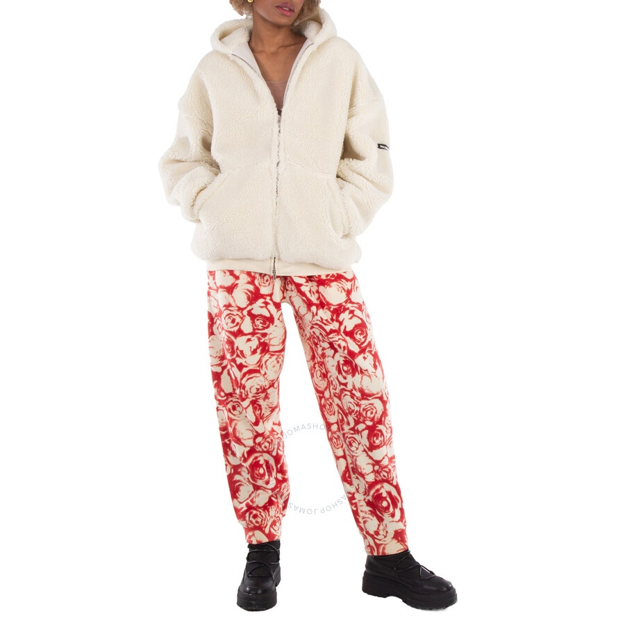 Burberry All Over Rose Print Wool Jogging Pants - 6