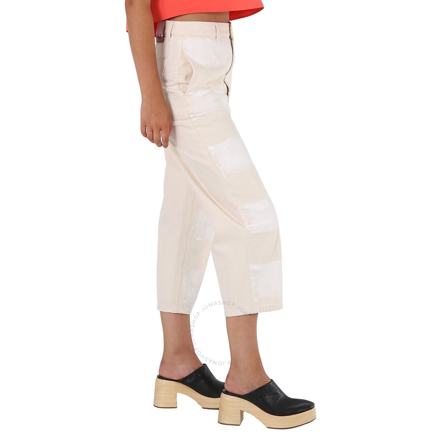 Marni Ladies Striped Pattern Cotton Culotte Pants, Brand Size 38 (US Size 6) - 5