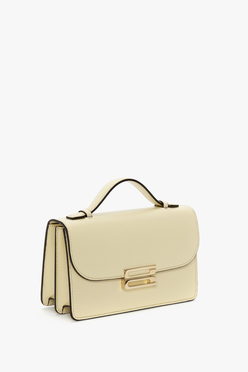 Dorian Bag Small In Ivory Leather 2