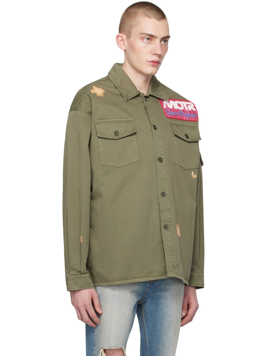 Khaki Bleached Shirt - 2