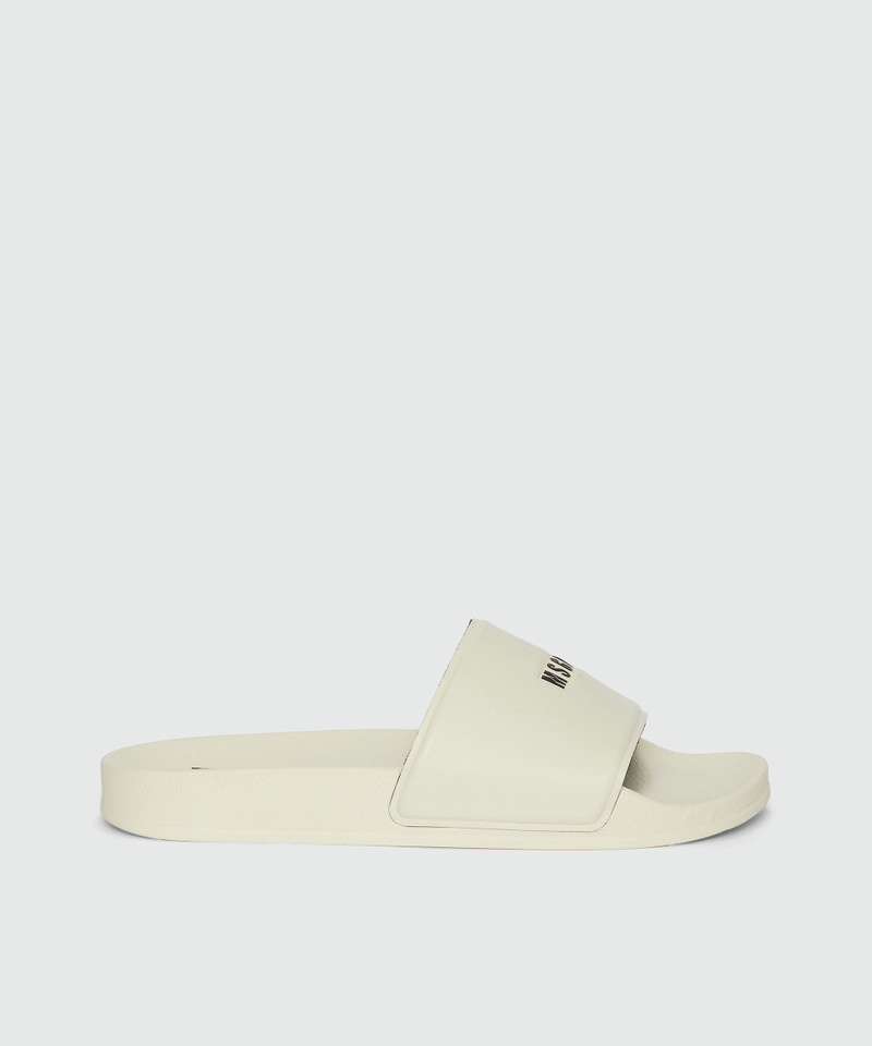 Off-white pool slides with MSGM micro logo - 1
