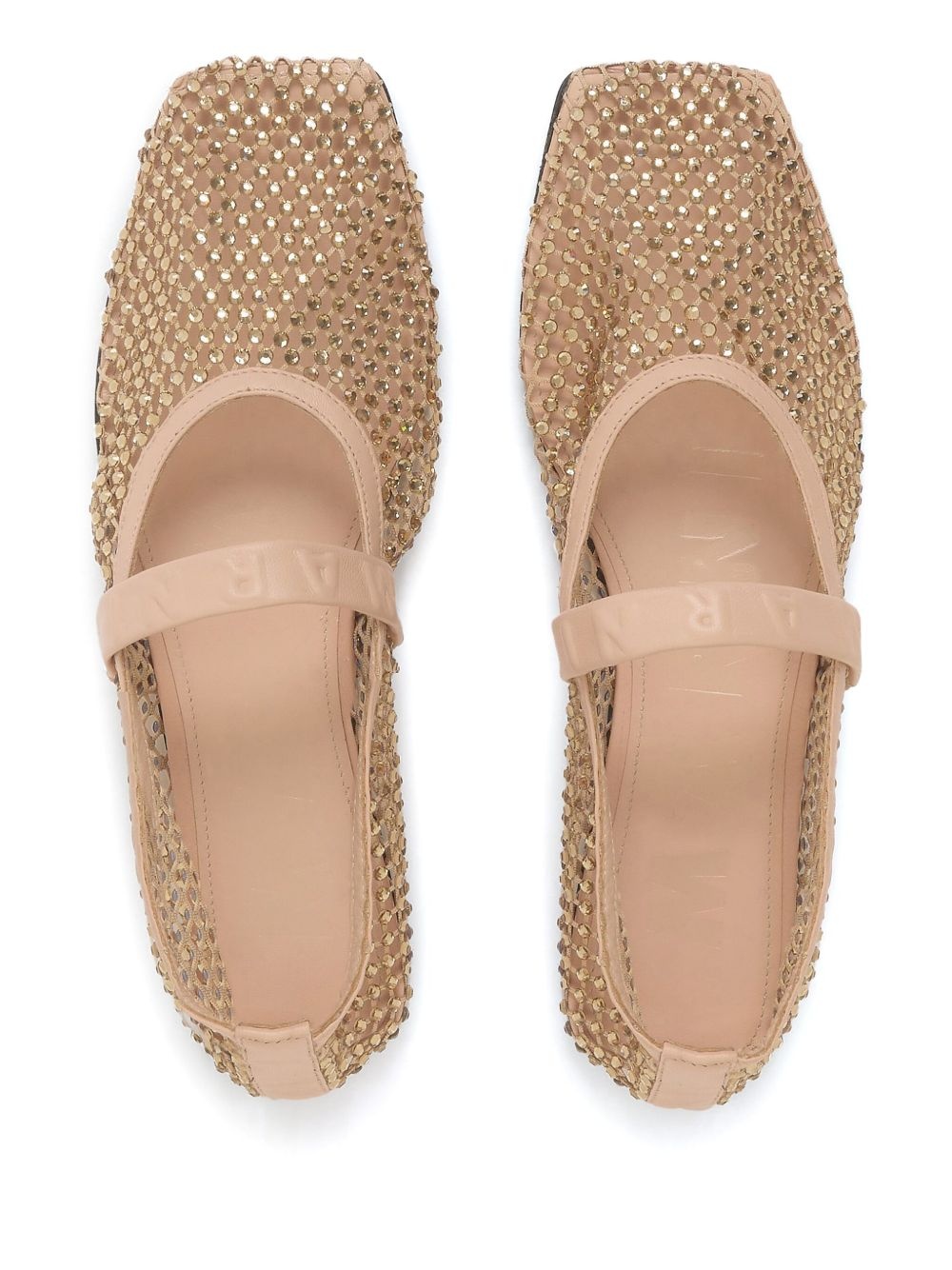 mesh ballerina shoes - 4