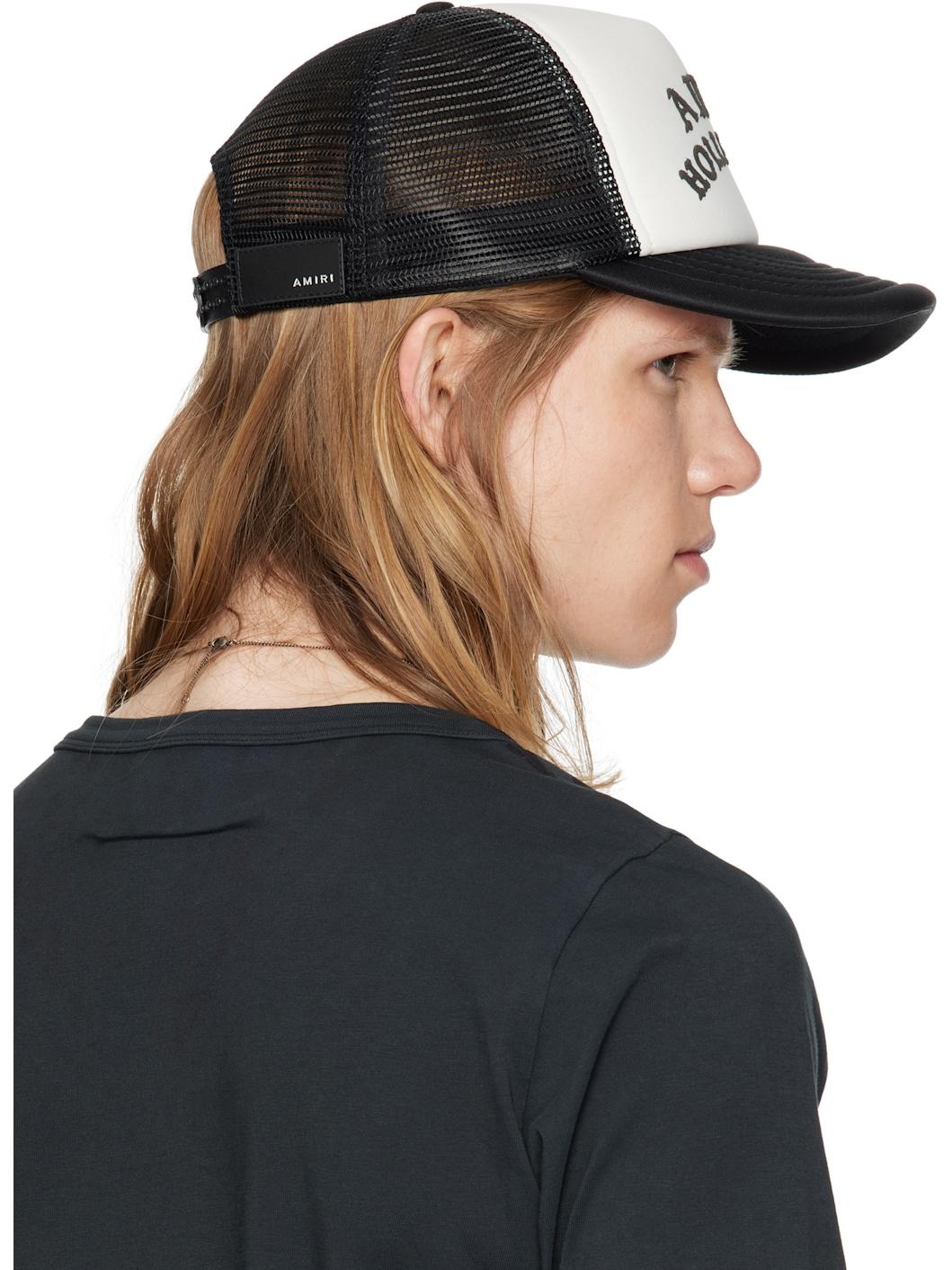 Black & White 'AMIRI Hollywood' Trucker Cap - 3