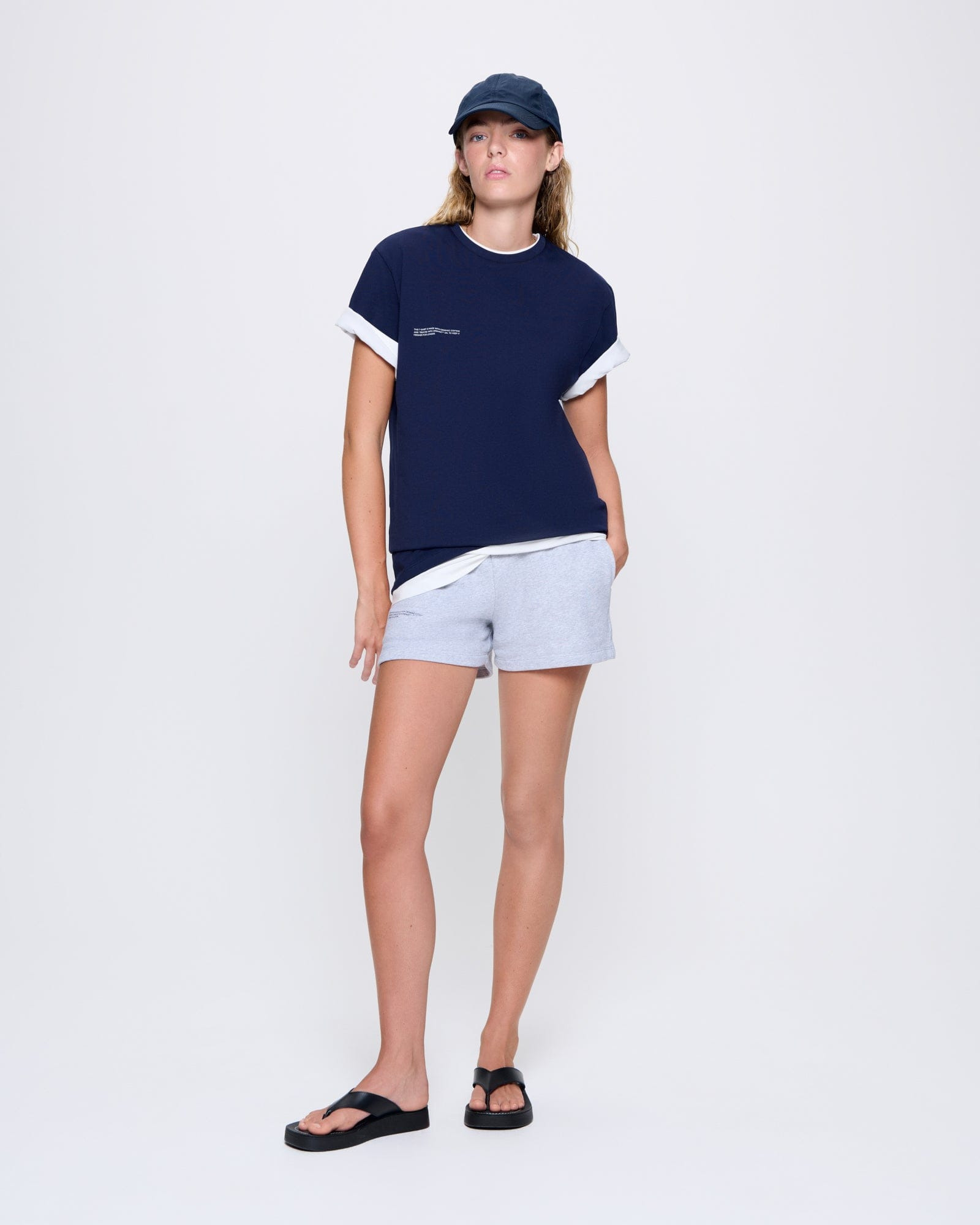 Womens 365 Midweight T-shirt - Navy Blue - 3