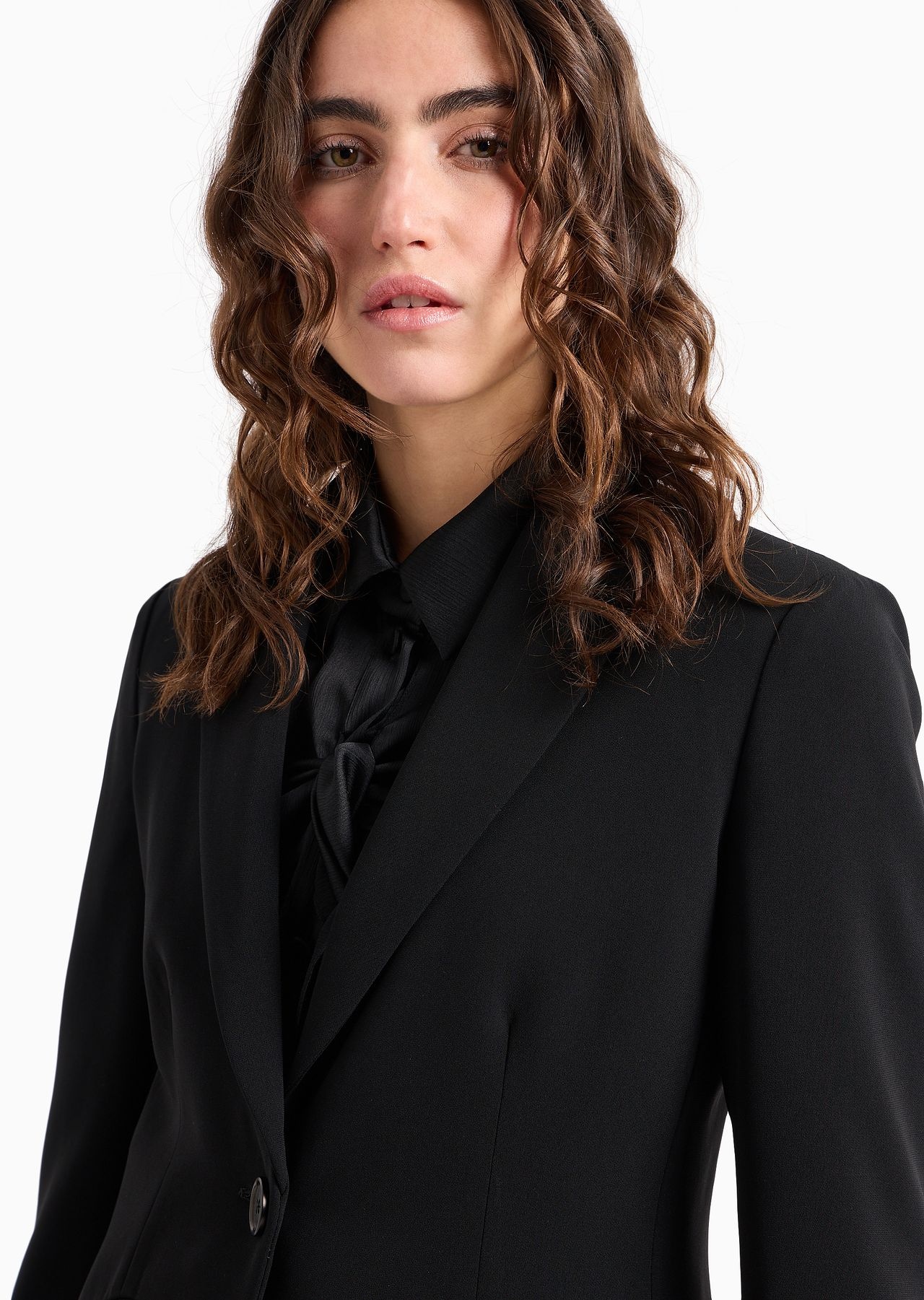 Icon single-breasted jacket in a triacetate blend - 6