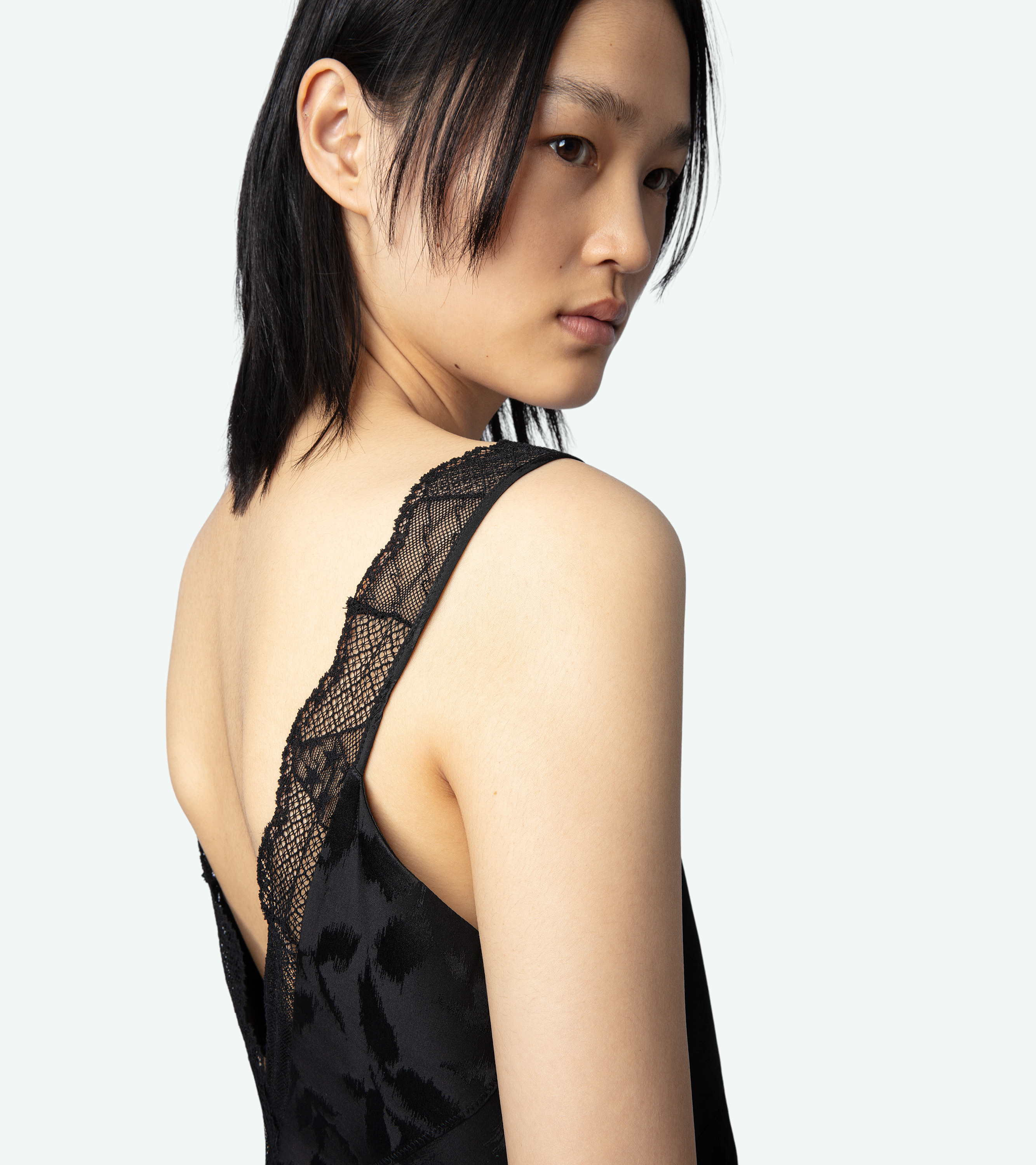 Renelle Silk Jacquard Dress - 5