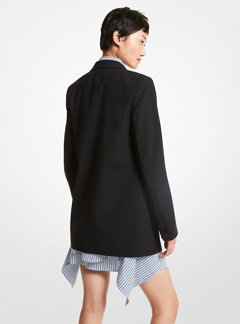 MICHAEL KORS Stretch Wool Boyfriend Blazer outlook