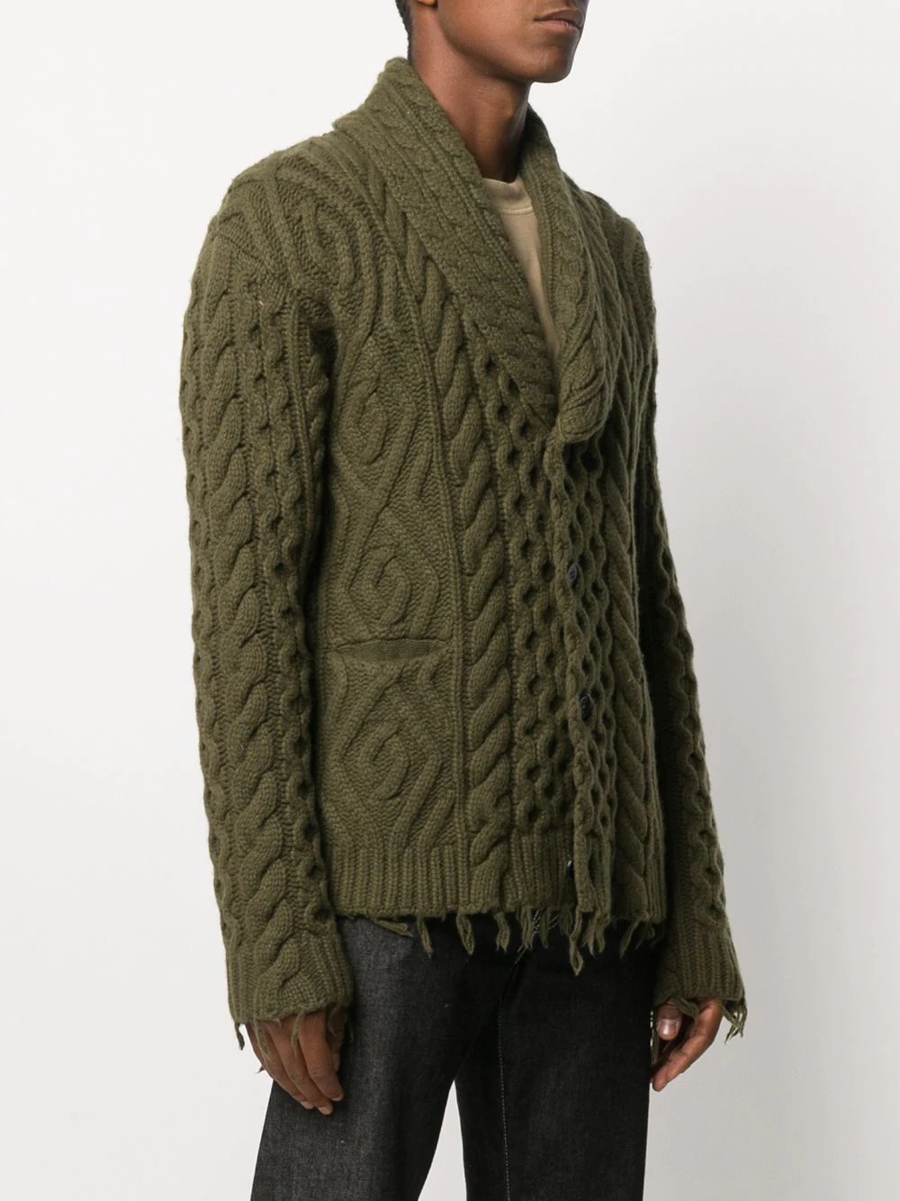 New Fisherman cable-knit cardigan - 3