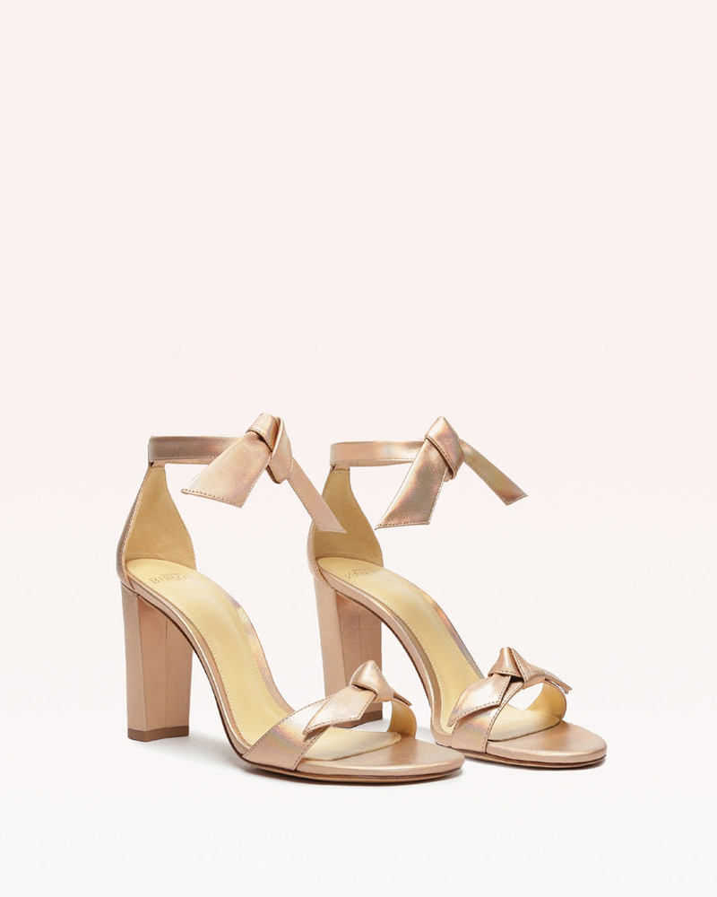 ALEXANDRE BIRMAN CLARITA BLOCK 90 METALLIC CHAMPAGNE outlook