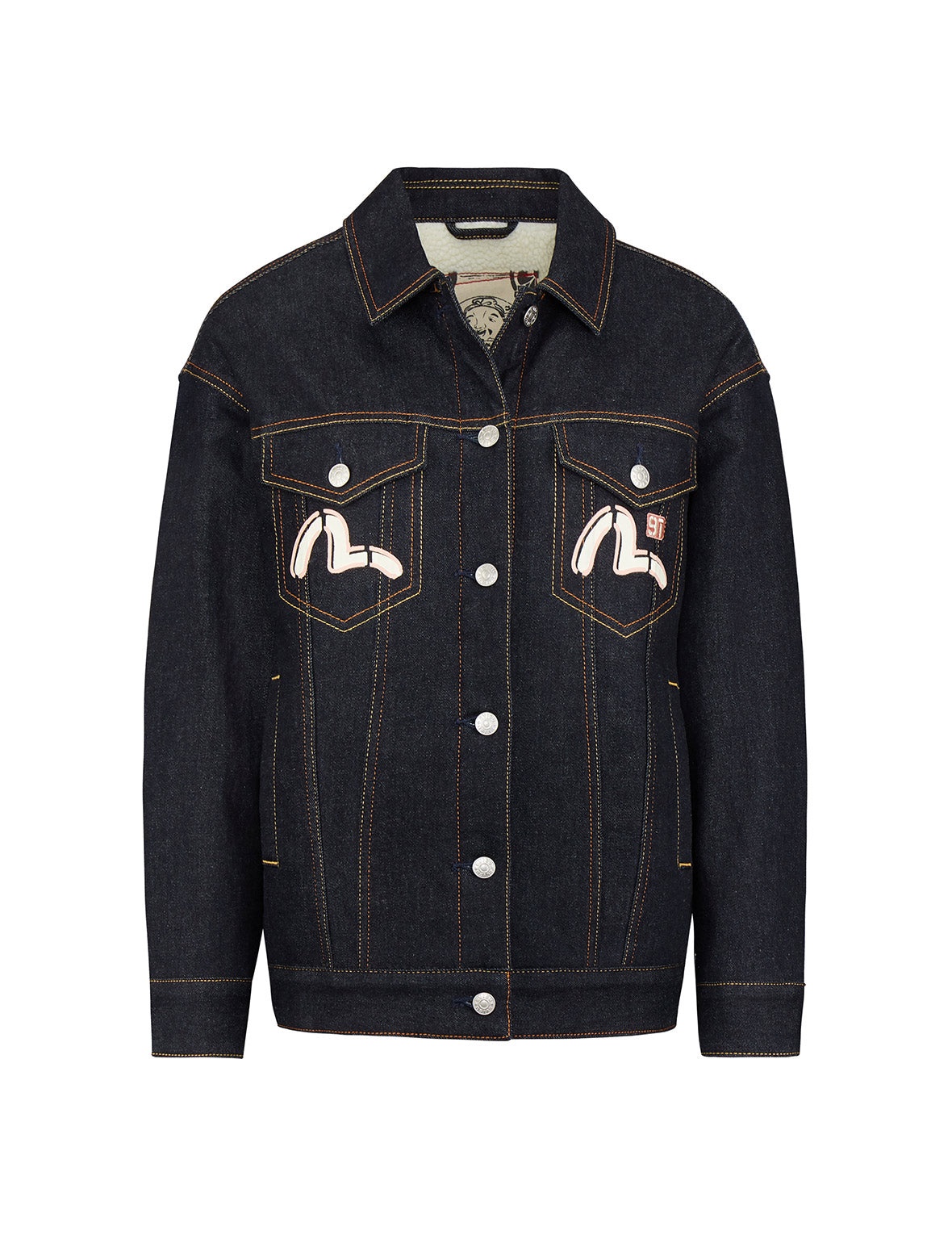 BRUSHSTROKE GODHEAD DENIM JACKET - 1