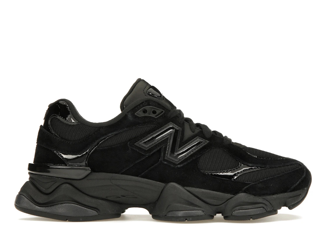 New Balance 9060 Triple Black Patent - 1
