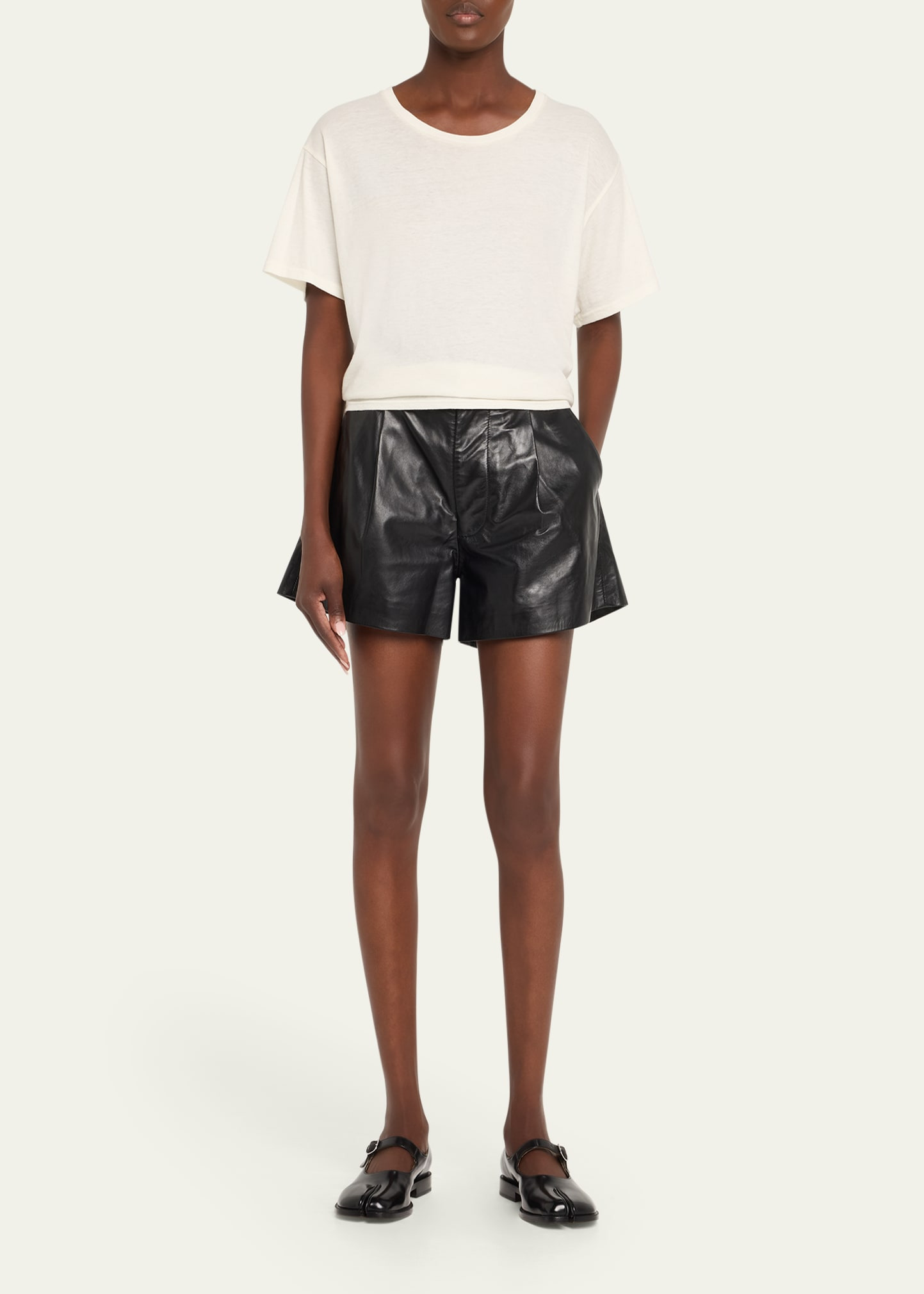 Cashmere-Blend Tight Waist Tee - 2