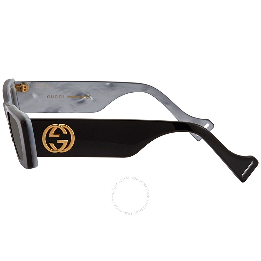 Open Box - Gucci Grey Rectangular Ladies Sunglasses GG0516S 001 52 - 4